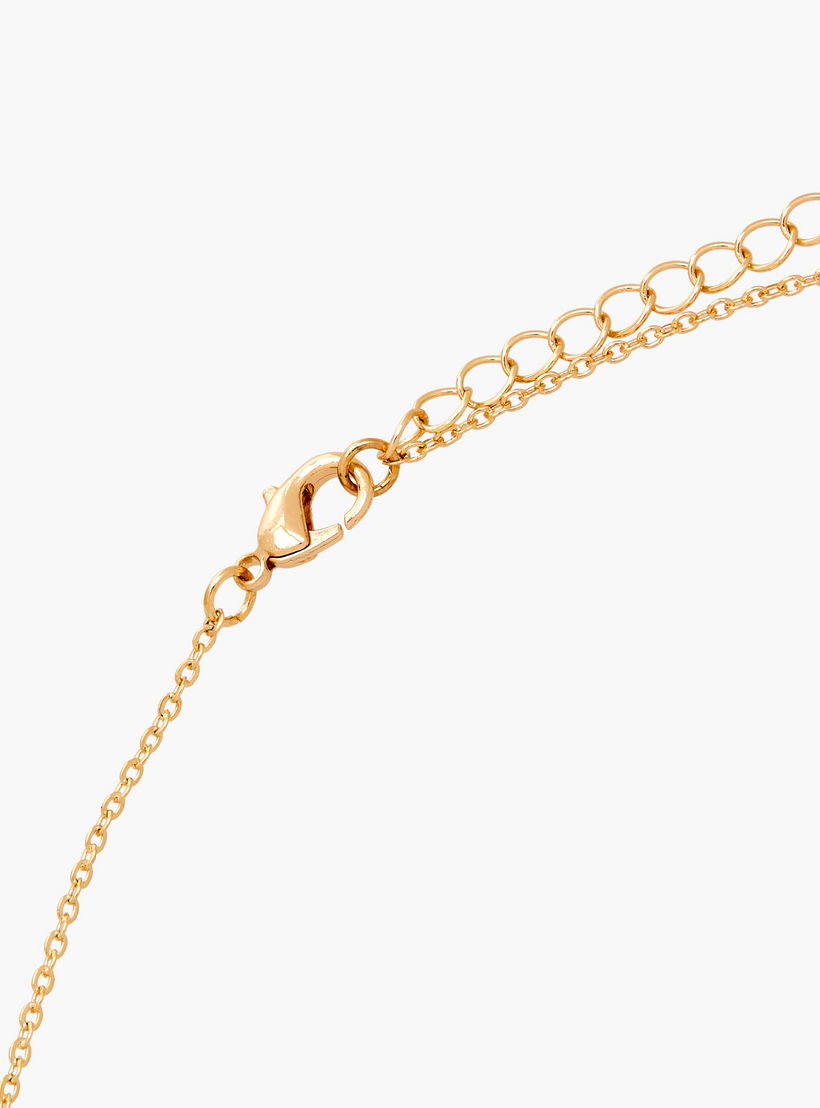 Gold Tone Necklace with Pineapple Pendant-women-watchesandjewellery-jewellery-necklacesandpendants-image-4