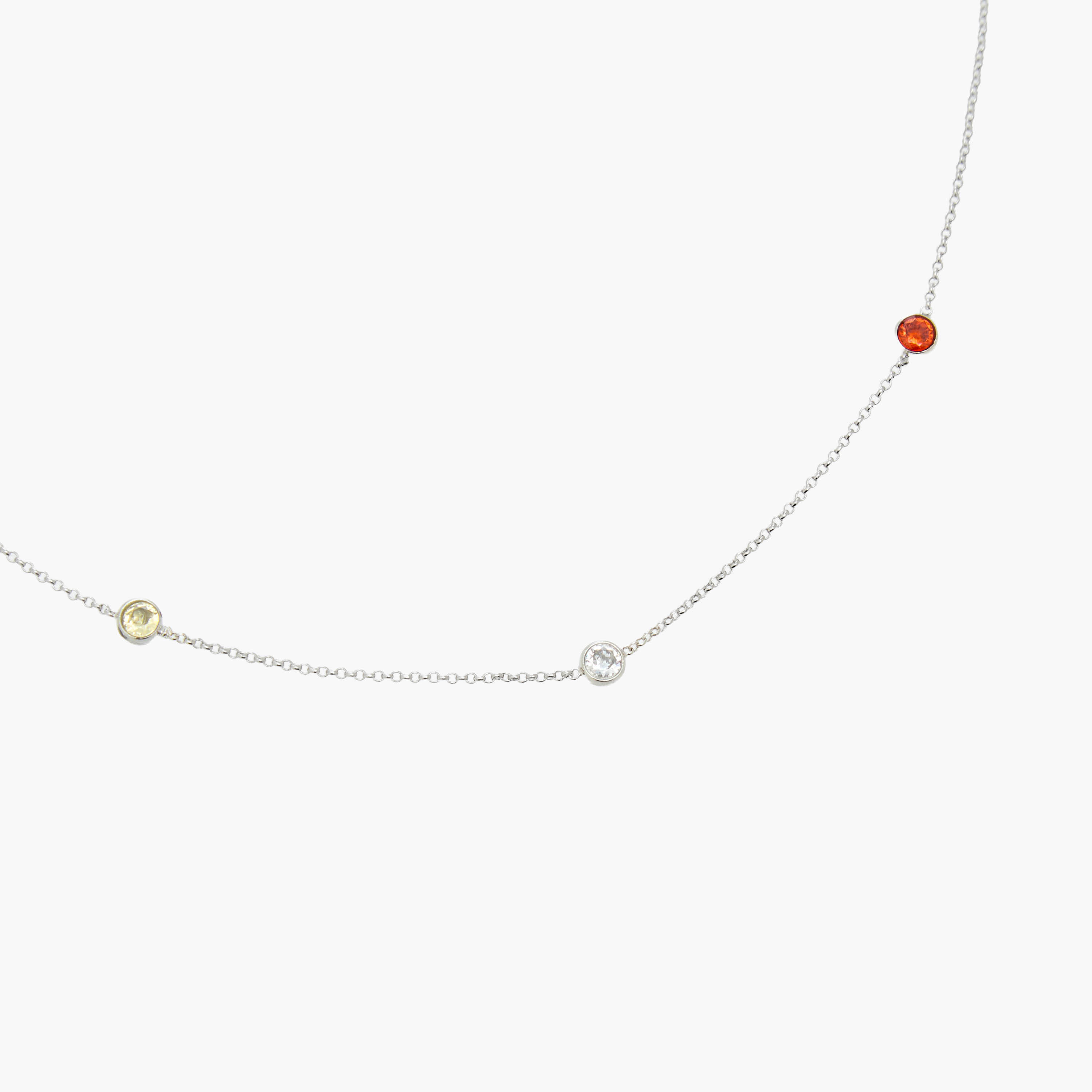 Silver Tone Necklace with Stone Embellishment-women-watchesandjewellery-jewellery-necklacesandpendants-image-4
