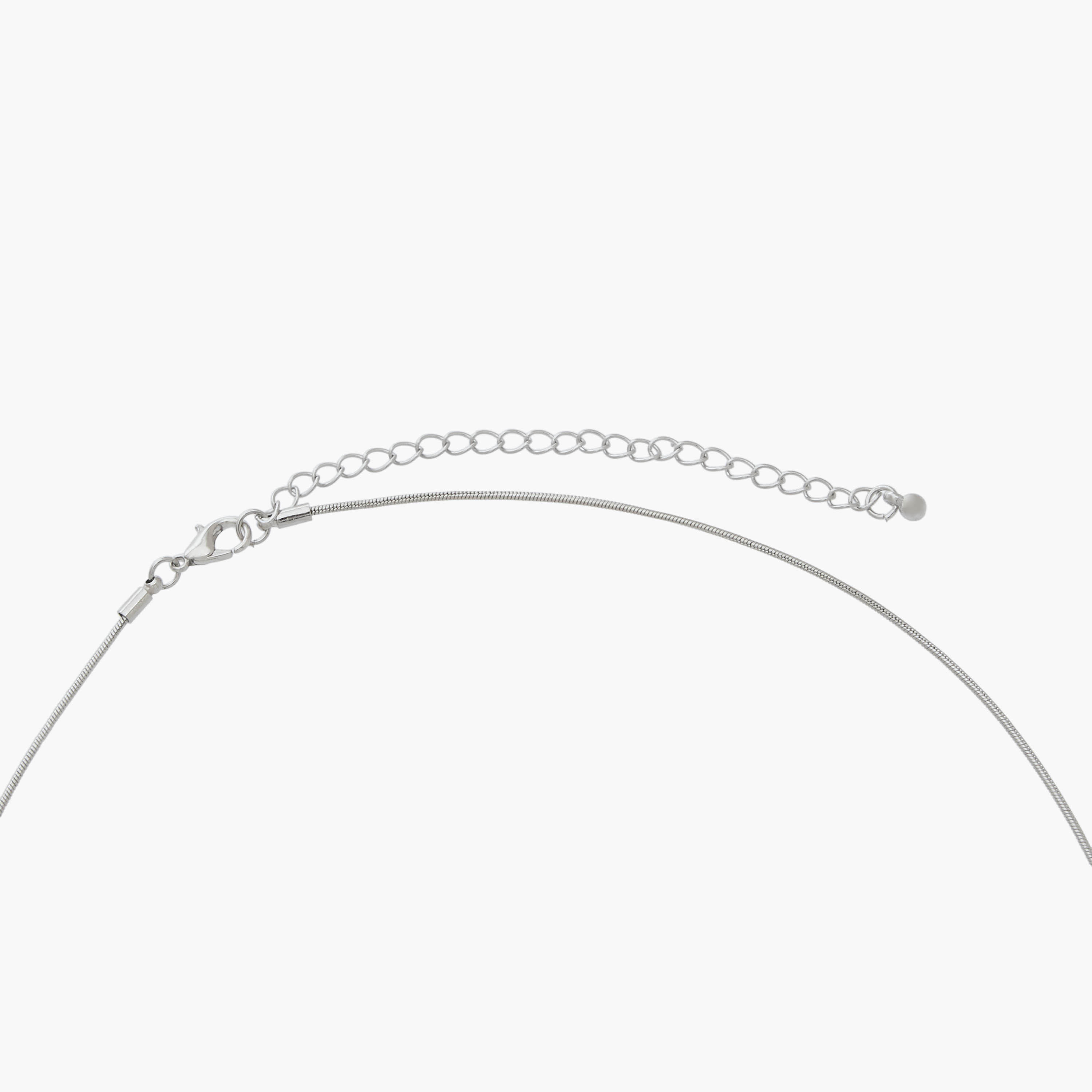 قلادة فضية بدلاية على شكل كرواسون-women-watchesandjewellery-jewellery-necklacesandpendants-image-3