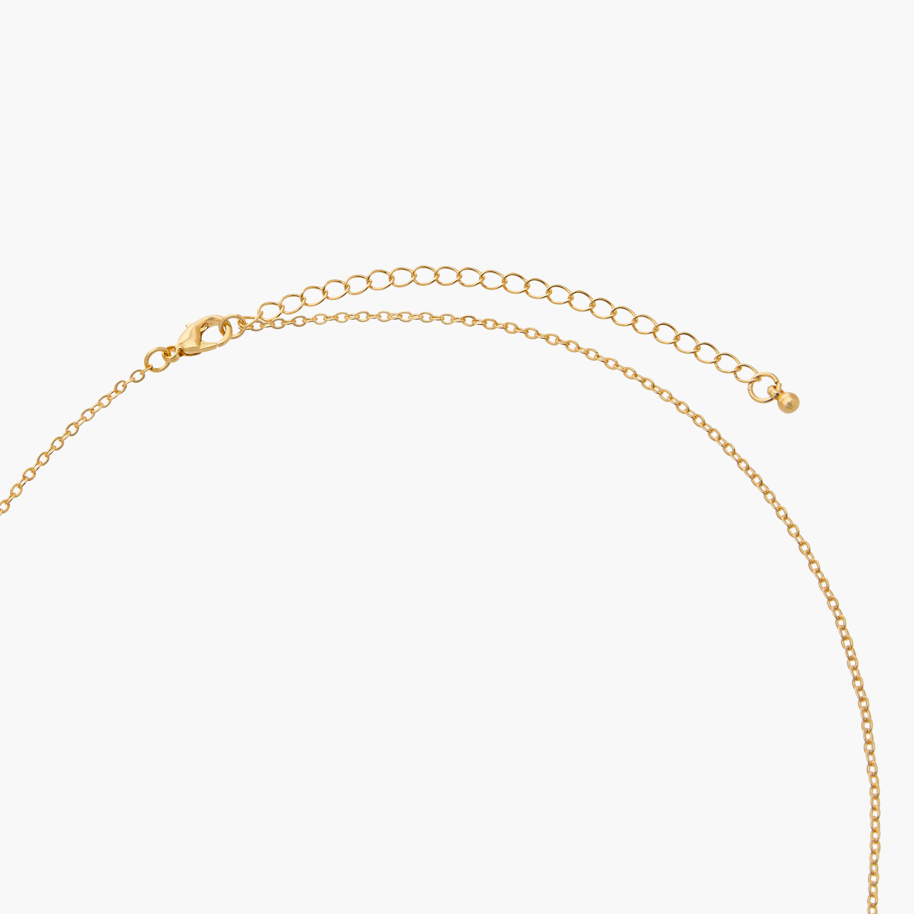 Gold Tone Necklace with Initial P Pendant-women-watchesandjewellery-jewellery-necklacesandpendants-image-3