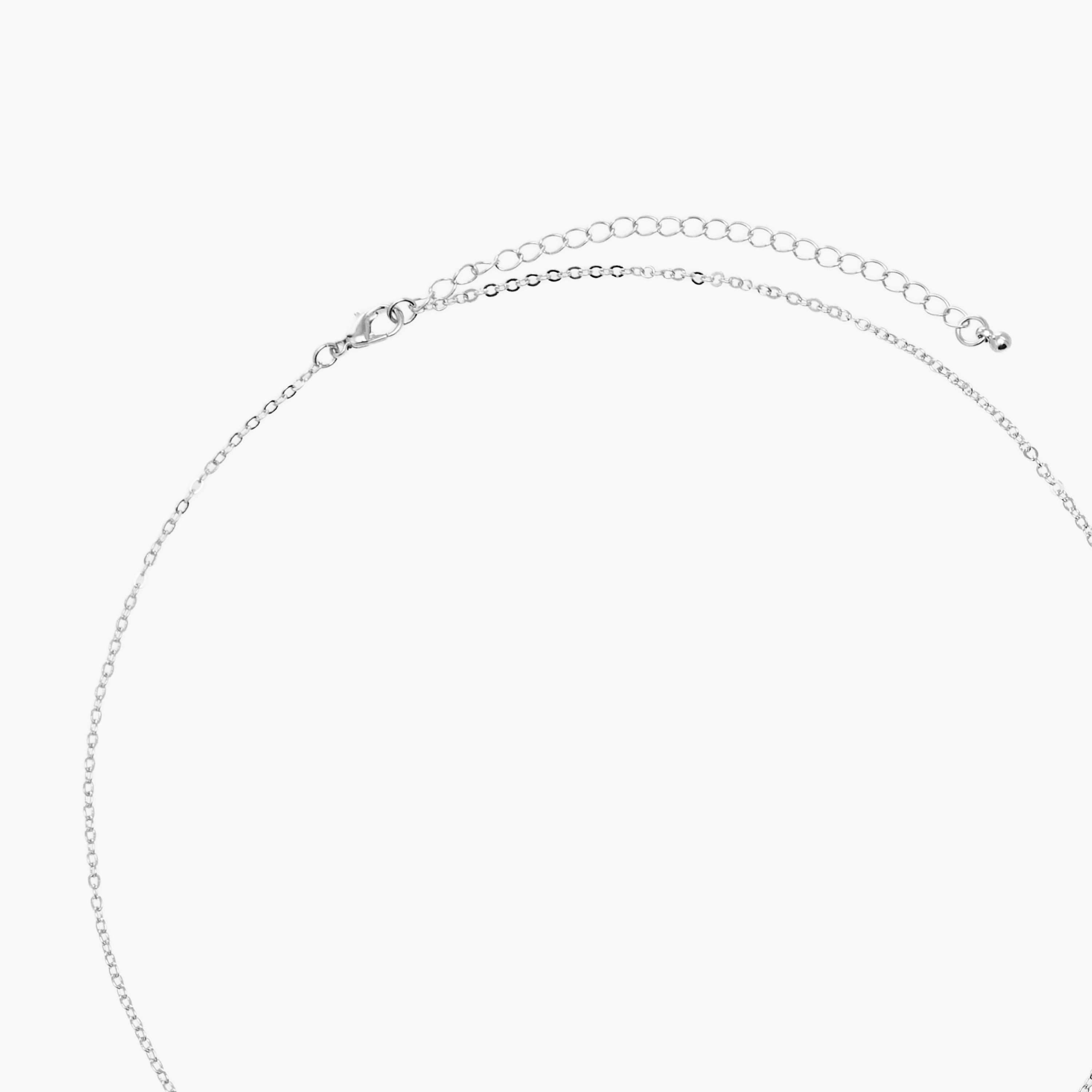 Silver Tone Butterfly Pendant Necklace with Lobster Clasp Closure-women-watchesandjewellery-jewellery-necklacesandpendants-image-3