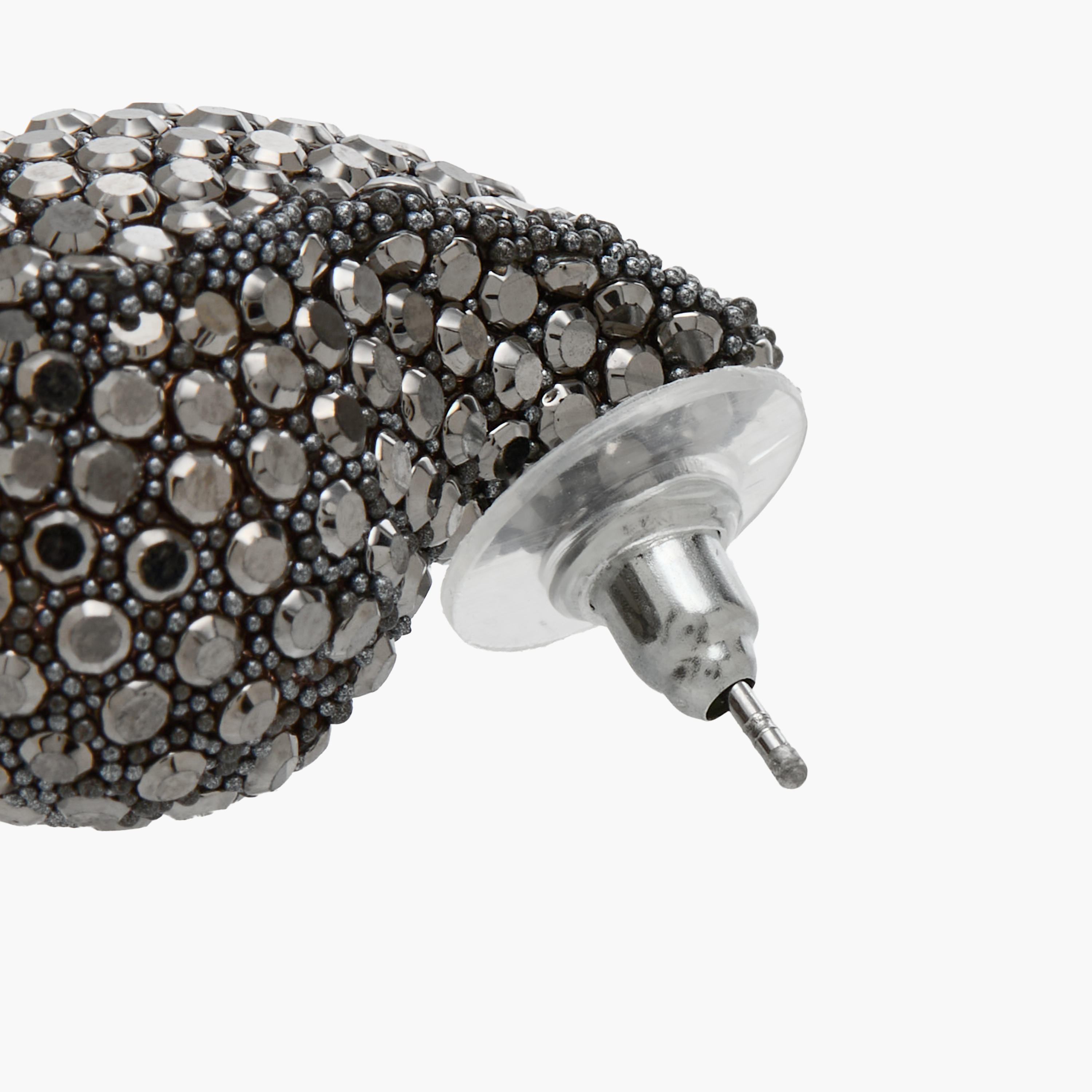 Embellished Teardrop Earrings with Pushback Closure-women-watchesandjewellery-jewellery-earrings-image-4