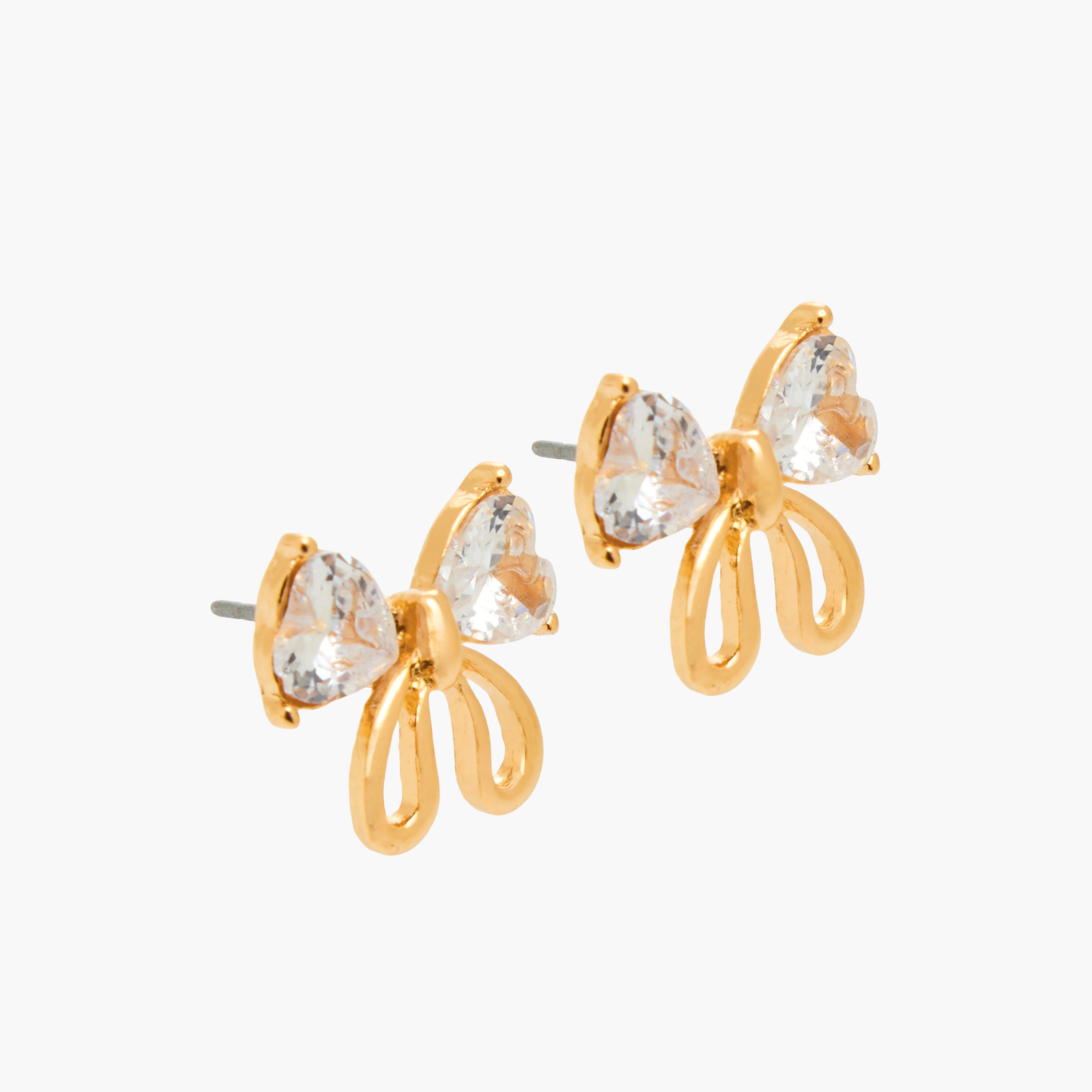Set of 2 - Cubic Zirconia Stone Embellished Bow Necklace and Earrings-women-watchesandjewellery-jewellery-jewellerysets-image-4