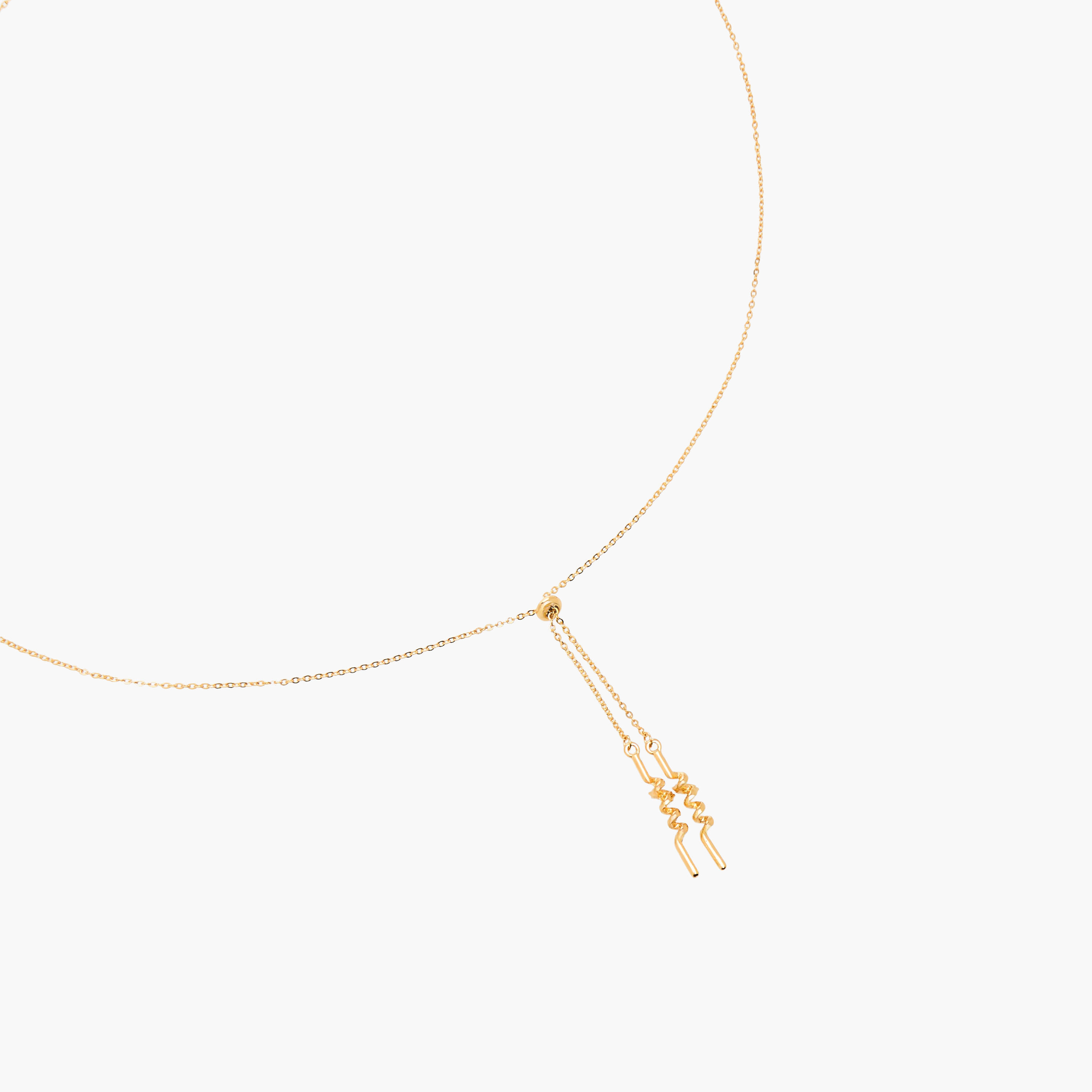 Gold Toned Necklace with Slider Clasp-women-watchesandjewellery-jewellery-necklacesandpendants-image-2