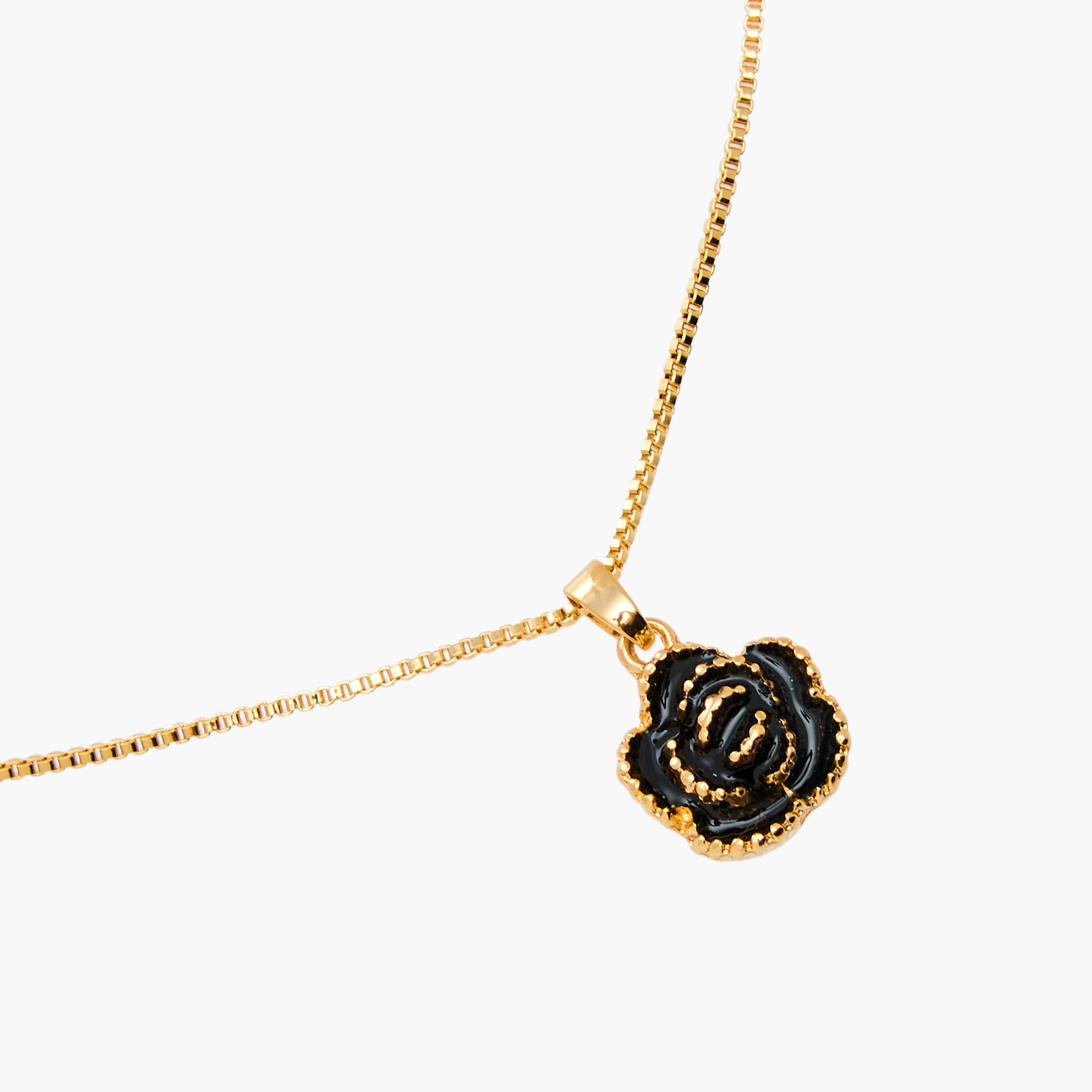Set of 2 - Floral Embellished Pendant Necklace and Earrings-women-watchesandjewellery-jewellery-jewellerysets-image-8