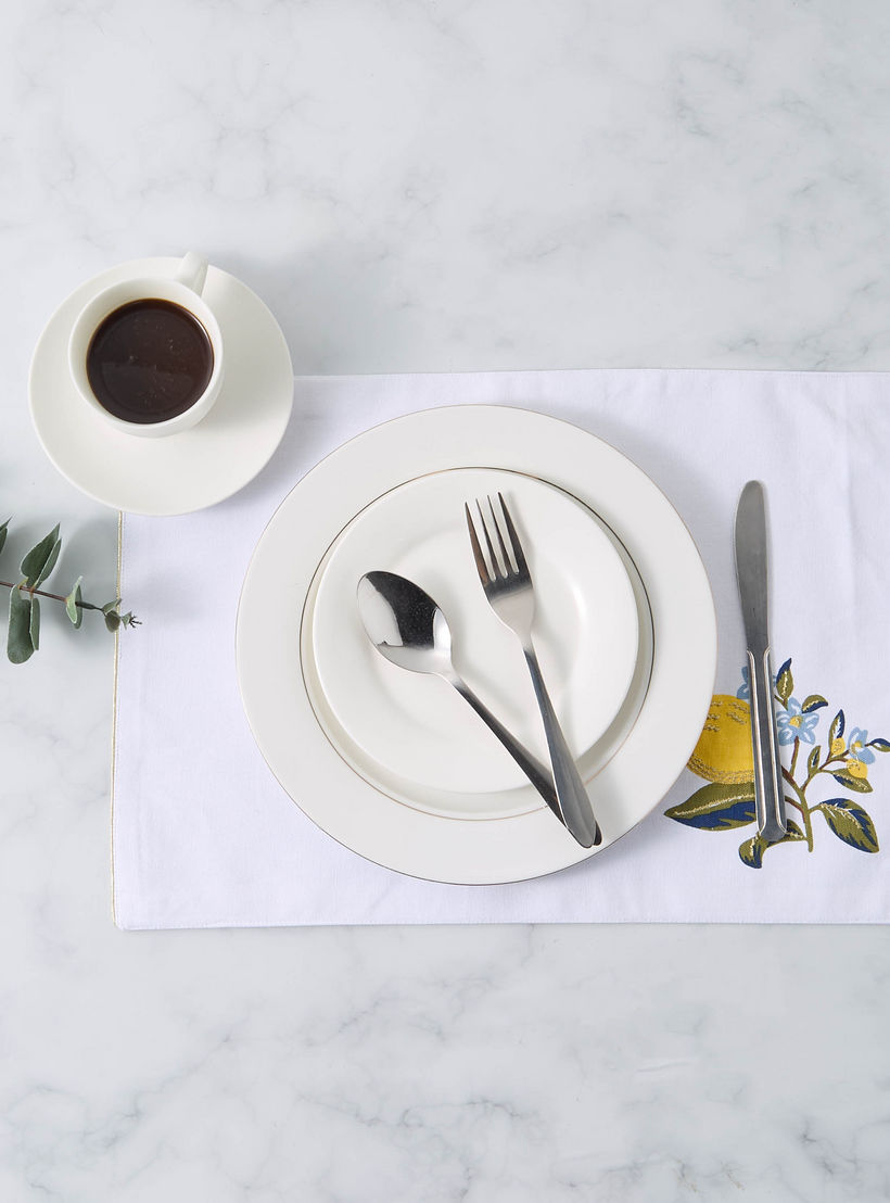 Lemon Print 2-Piece Placemat Set - 45x30 cms-household-dining-tablelinen-placemats-image-2