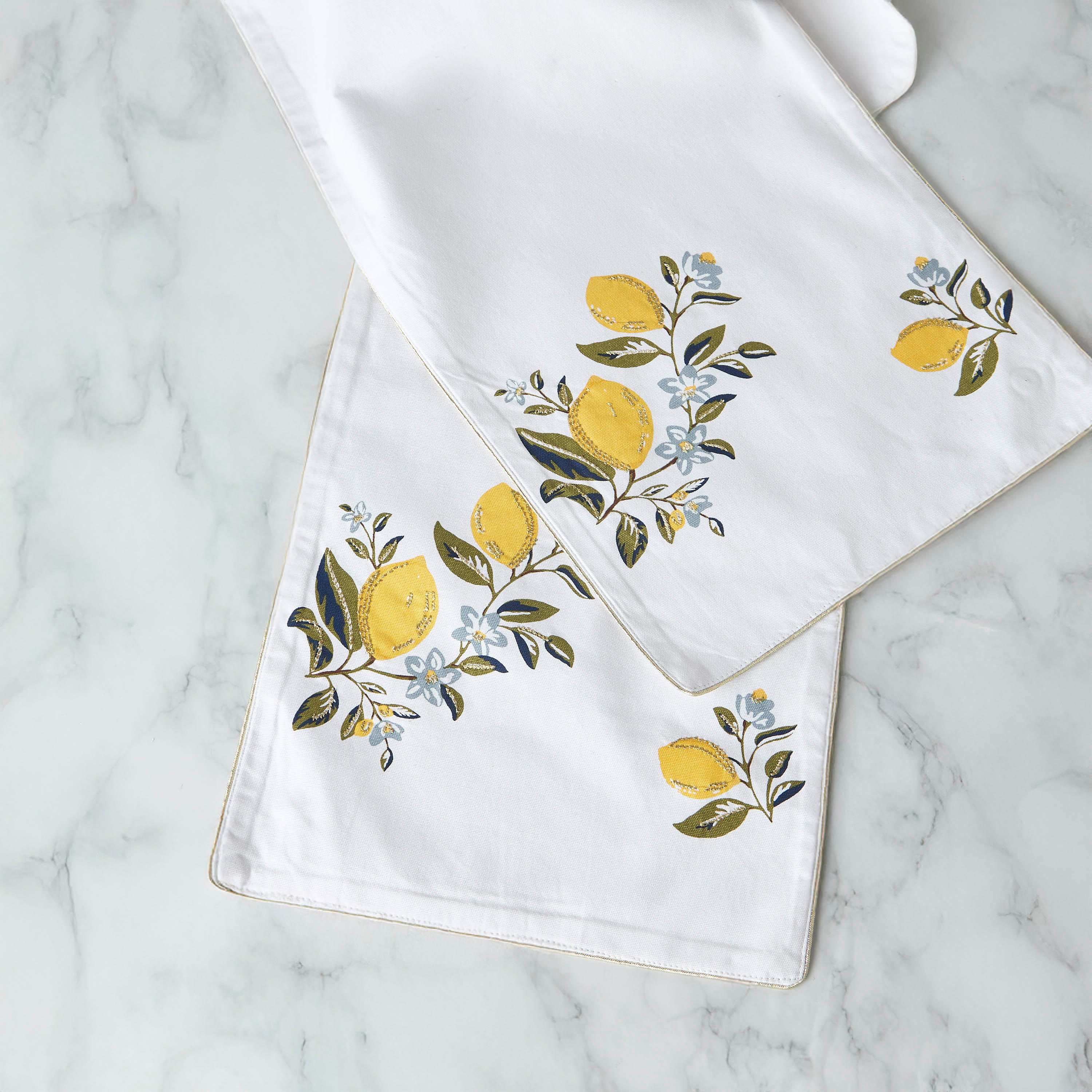 Lemon Print Table Runner - 180x33 cms-household-dining-tablelinen-runnersandtablecovers-image-4