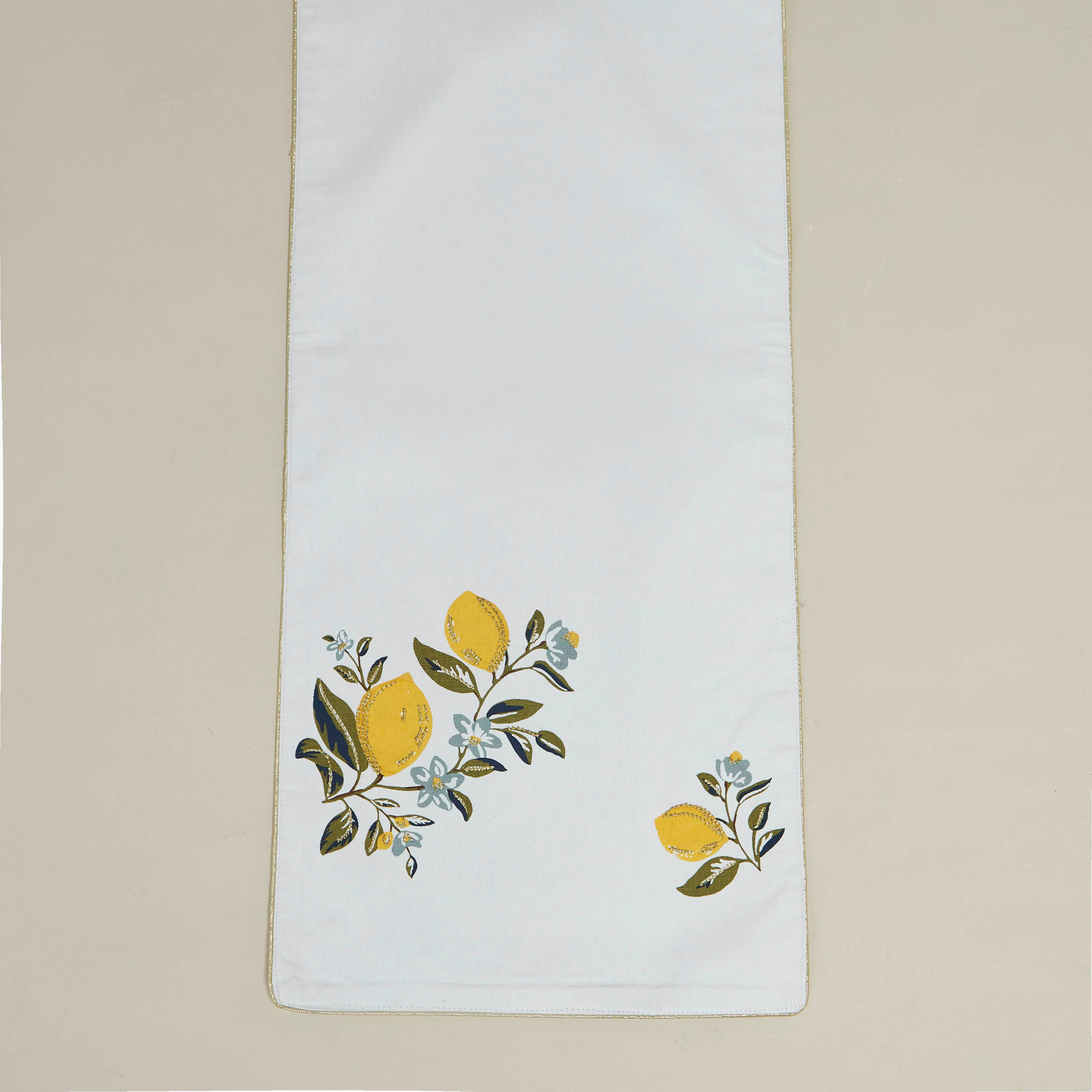 Lemon Print Table Runner - 180x33 cms-household-dining-tablelinen-runnersandtablecovers-image-6