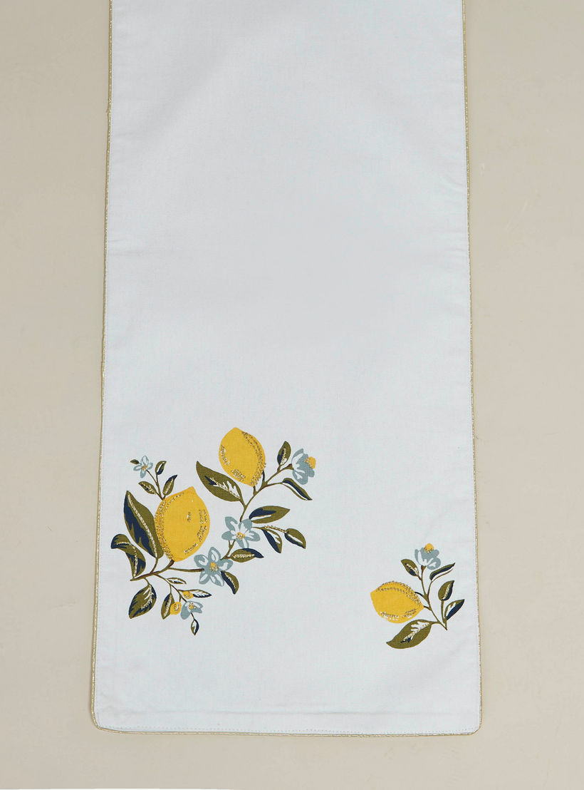 Lemon Print Table Runner - 180x33 cms-household-dining-tablelinen-runnersandtablecovers-image-6