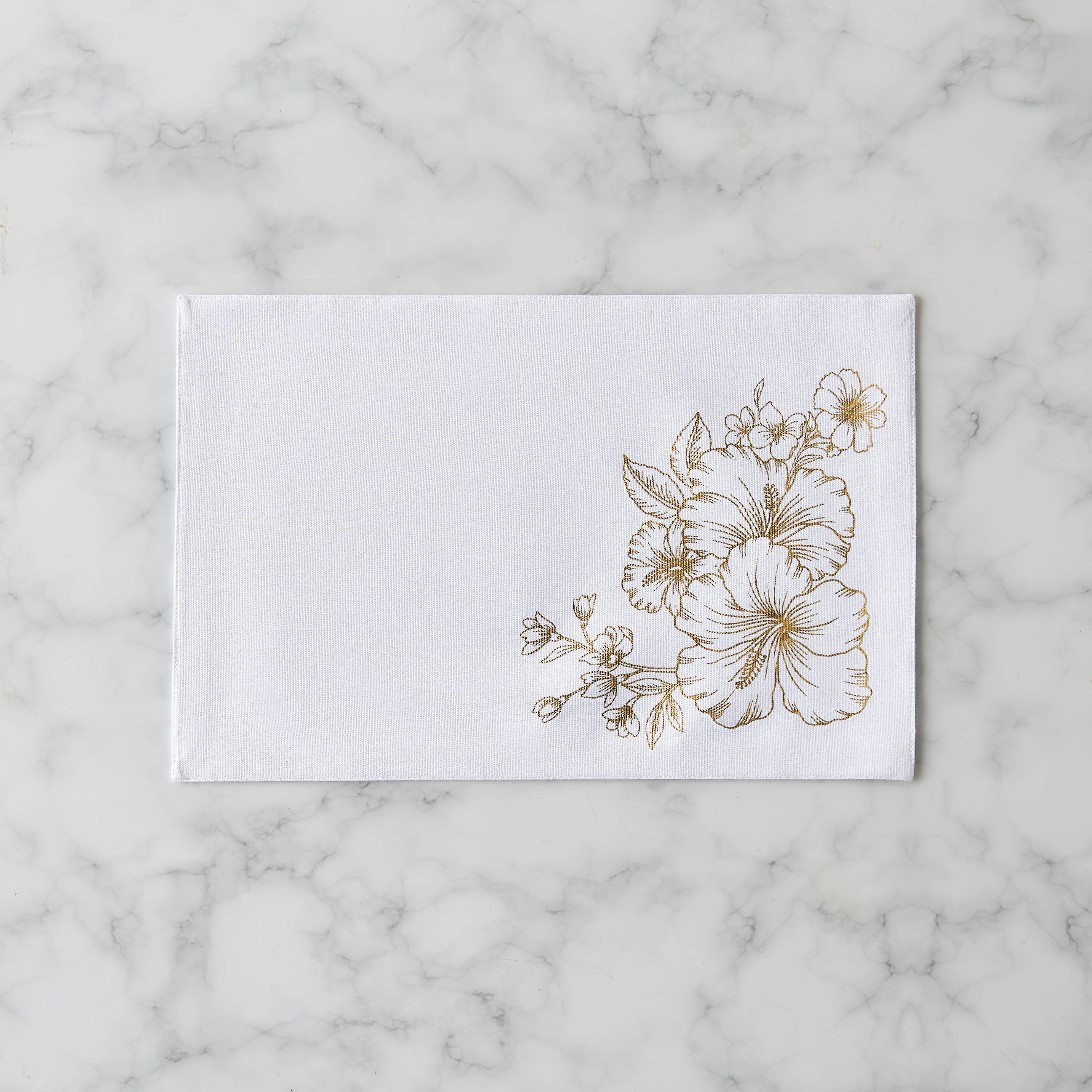 Summer Hot Flower Foil Print 4-Piece Placemat Set - 30x45 cms-household-dining-tablelinen-placemats-image-3
