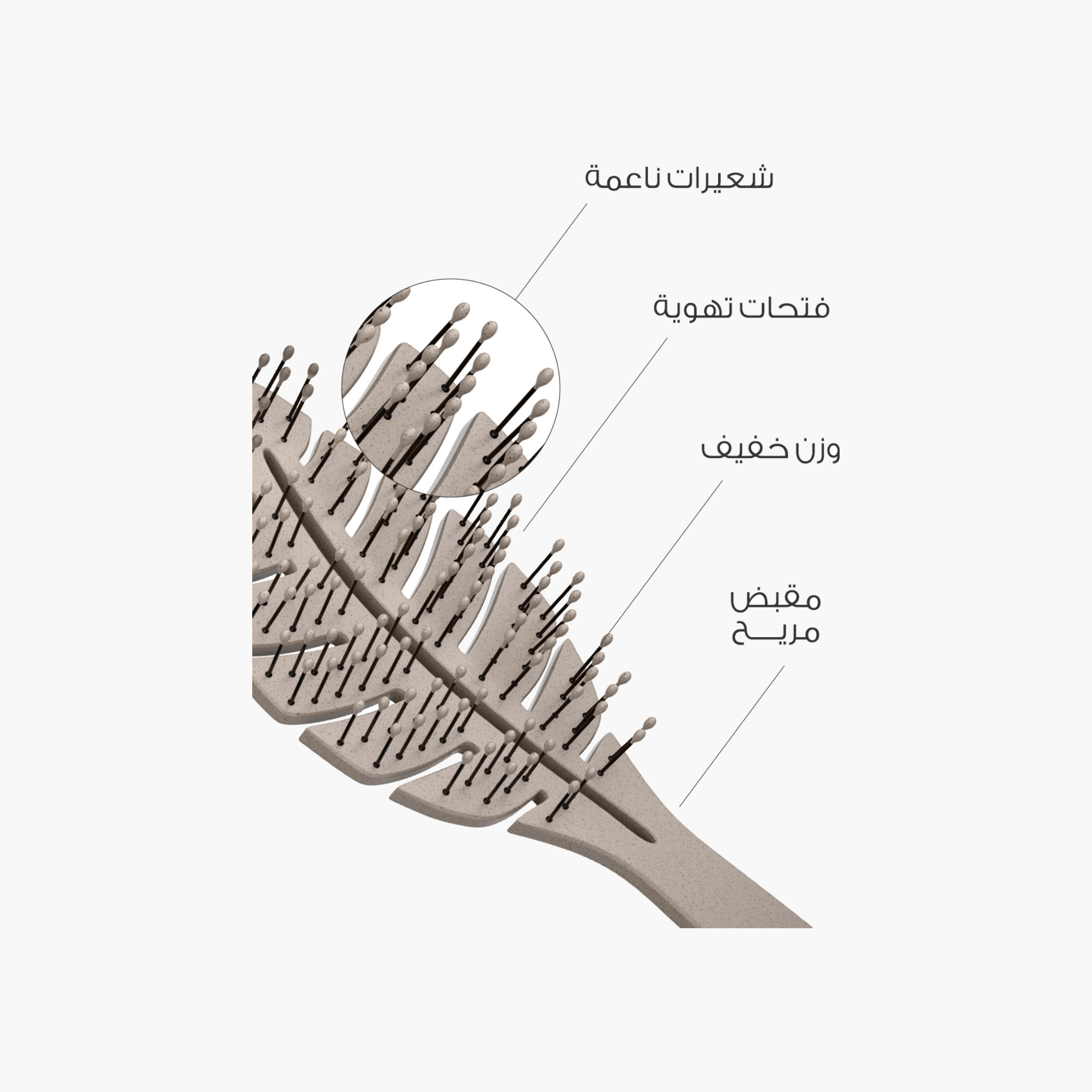 ميلا فرشاة شعر فك تشابك بتصميم ورقة-beautyandpersonalcare-hair-stylingtools-hairbrushesandcombs-image-2