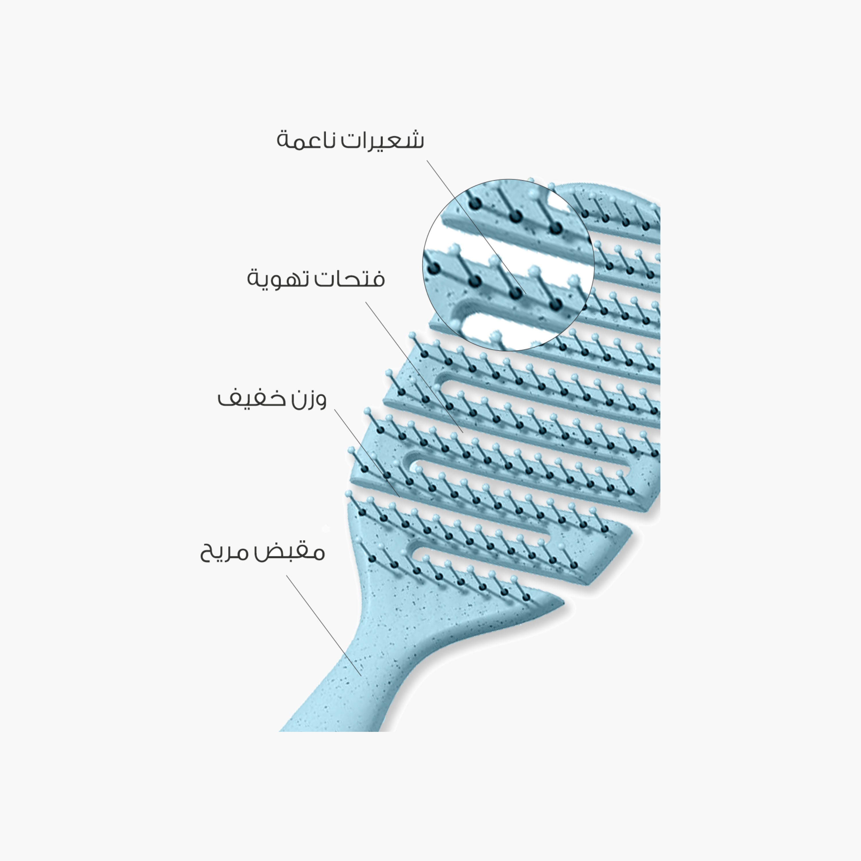 ميلا فرشاة فك تشابك الشعر بفتحات تهوية-beautyandpersonalcare-hair-stylingtools-hairbrushesandcombs-image-2