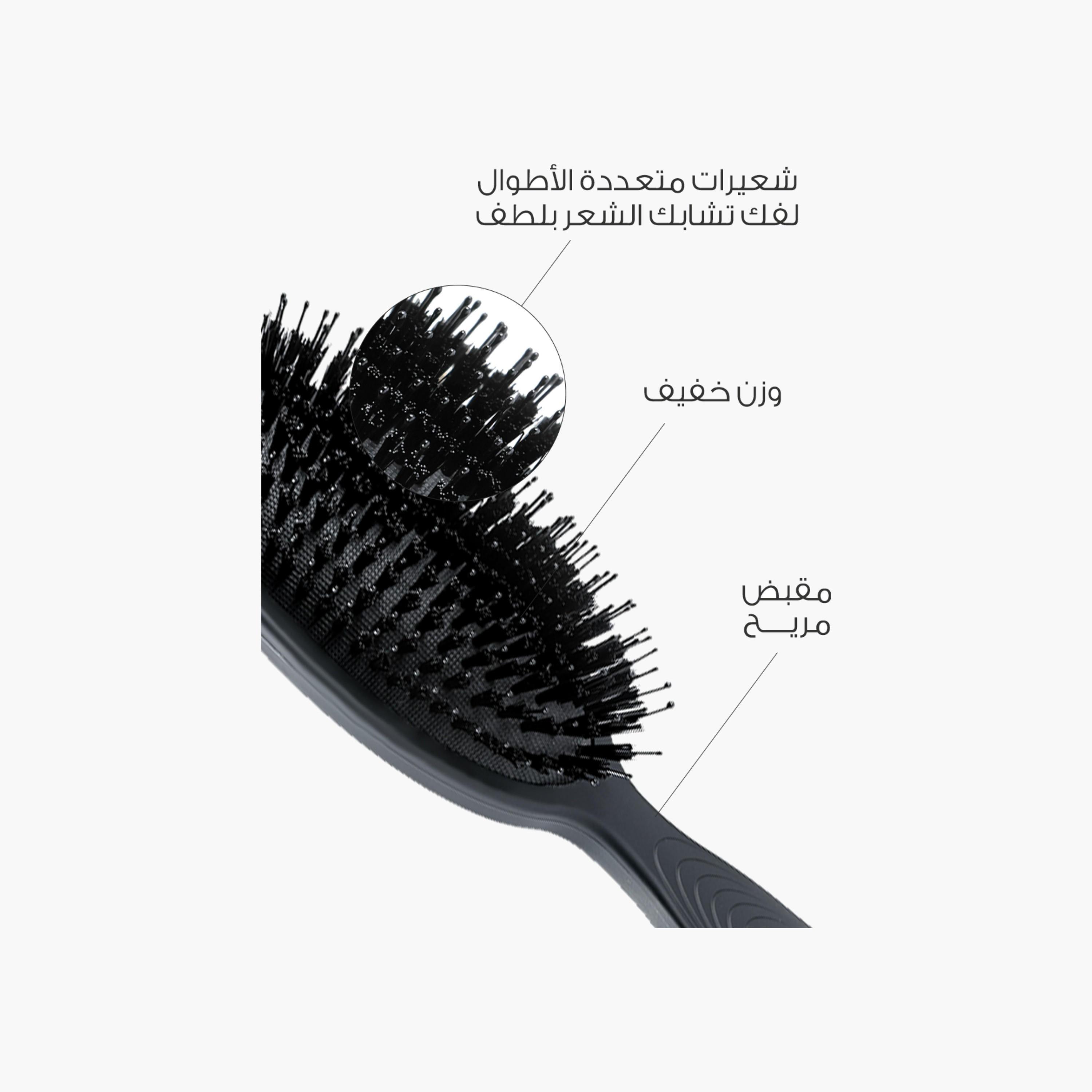 Mella Oval Padded Detangling Hair Brush-beautyandpersonalcare-hair-stylingtools-hairbrushesandcombs-image-2