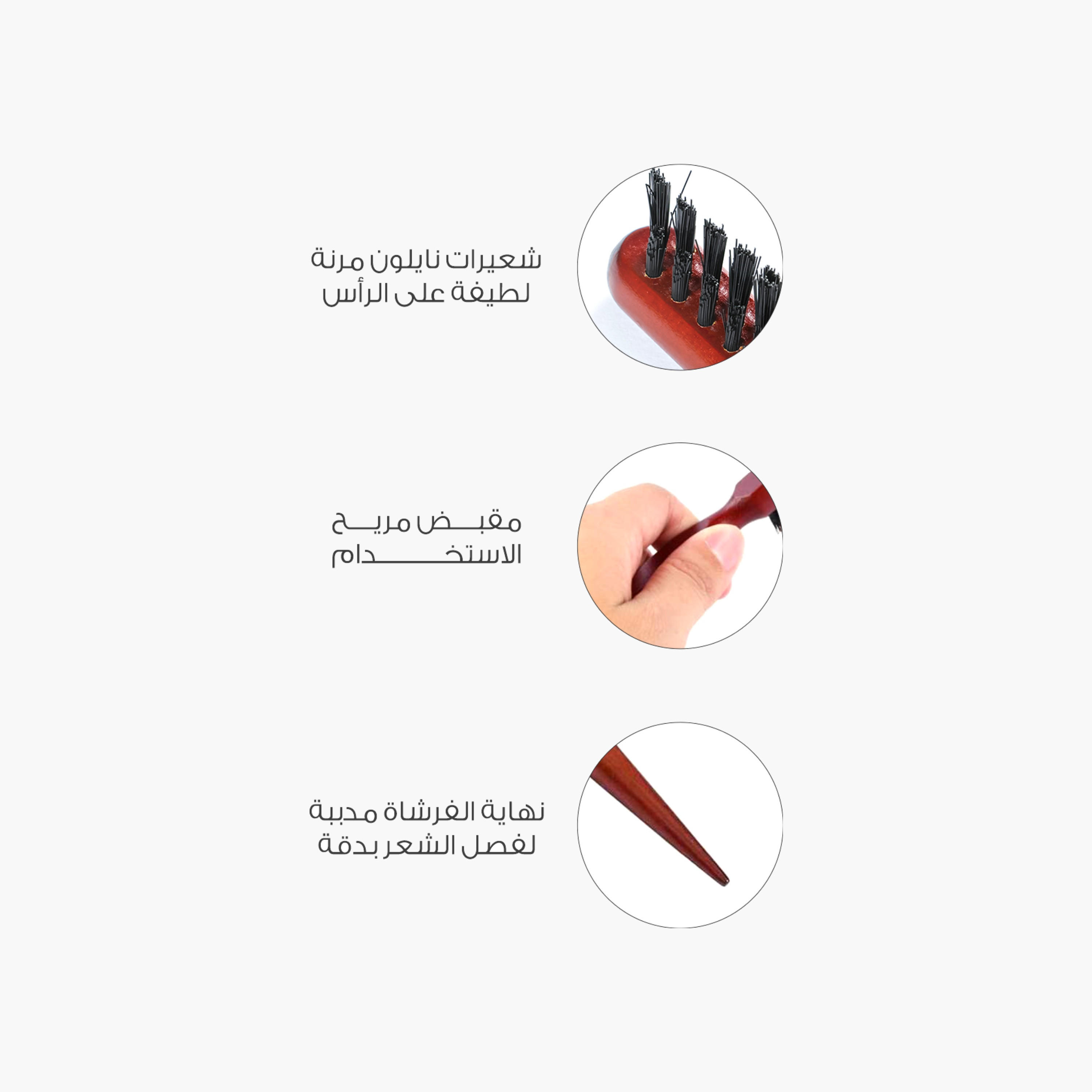 ميلا فرشاة شعر الأطفال بمقبض خشبي-beautyandpersonalcare-hair-stylingtools-hairbrushesandcombs-image-2