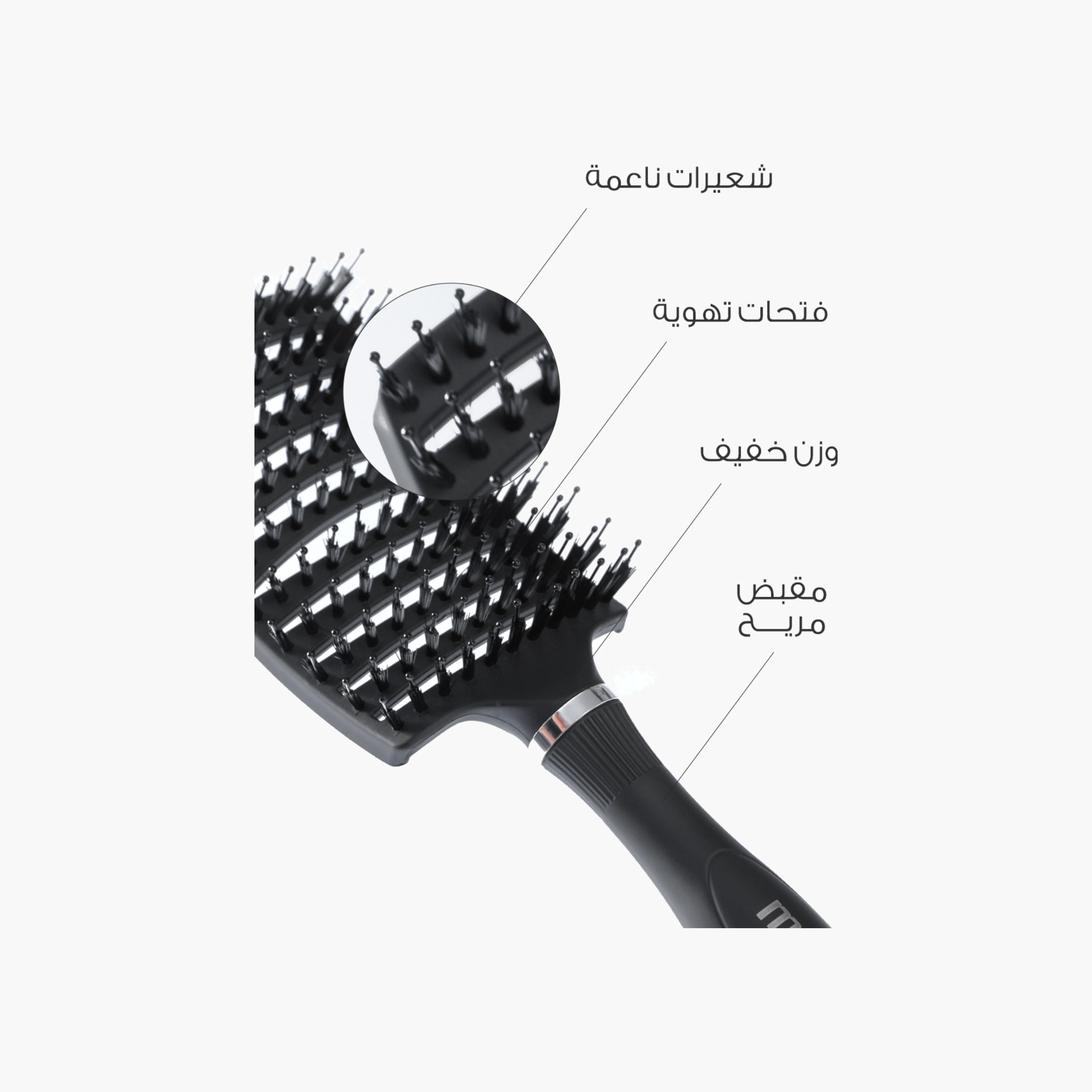 Mella Ventilated Detangling Hair Brush-beautyandpersonalcare-hair-stylingtools-hairbrushesandcombs-image-2