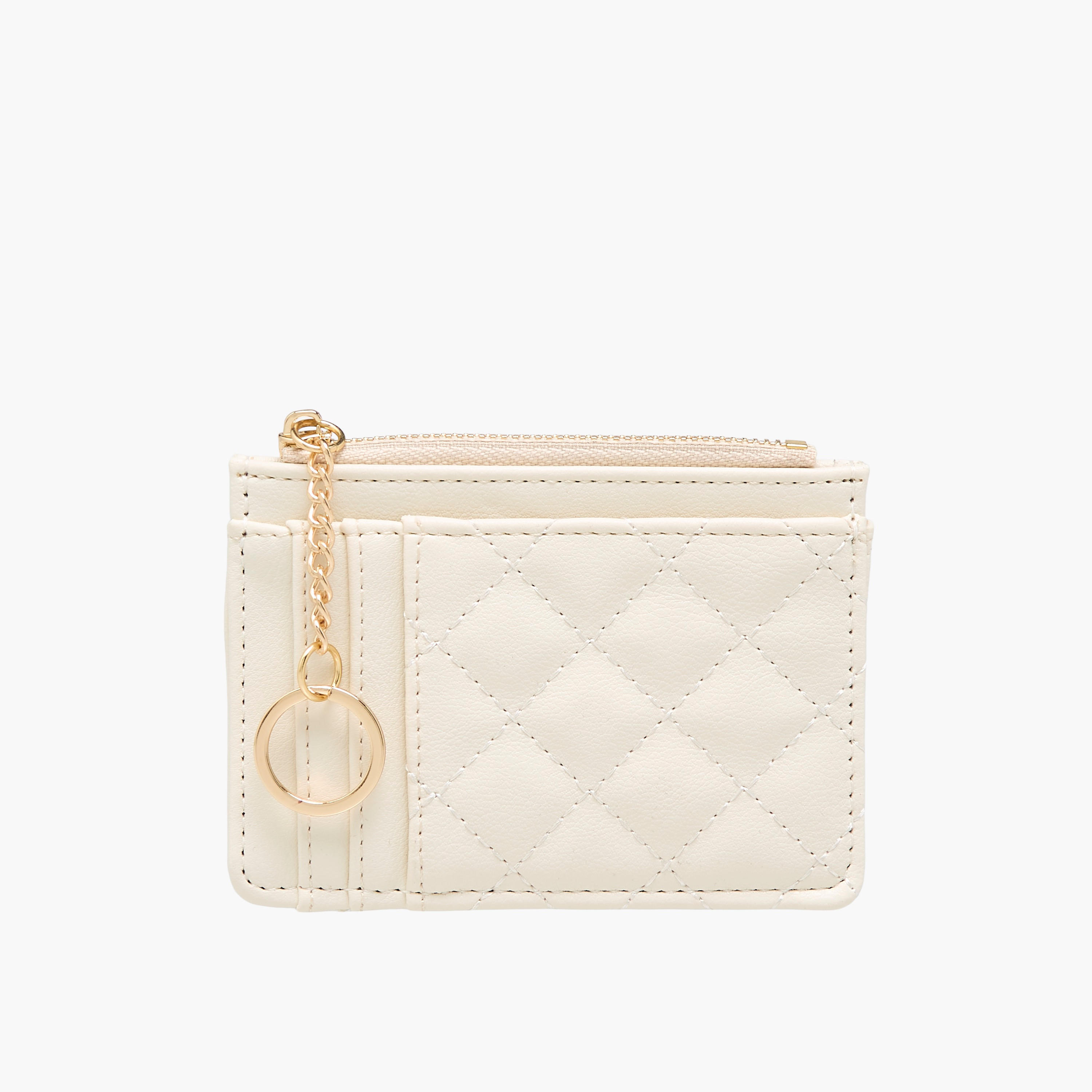 Sasha Quilted Card Holder with Zip Closure-women-bagsandwallets-wallets-image-1