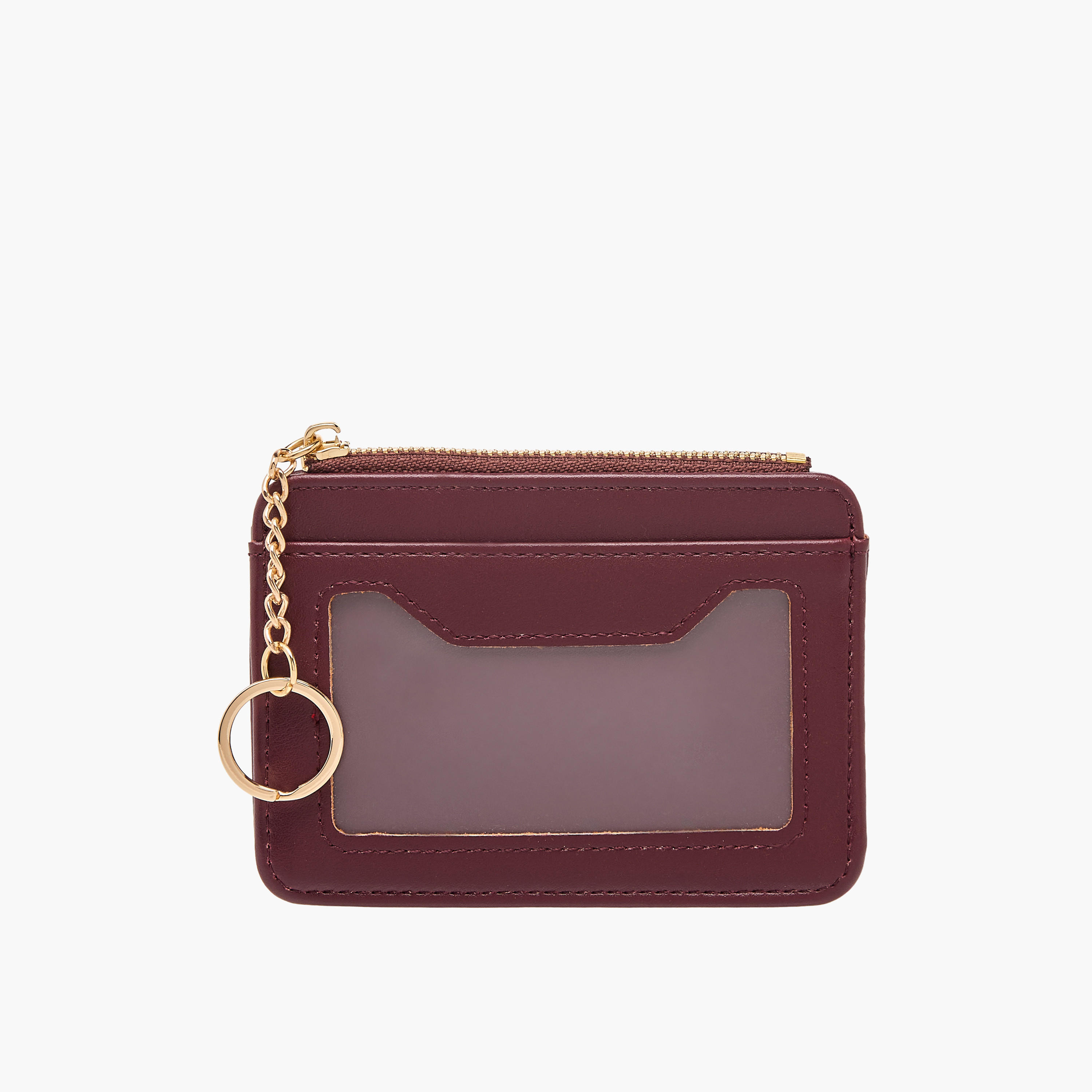Sasha Solid Card Holder with Zip Closure-women-bagsandwallets-wallets-image-1