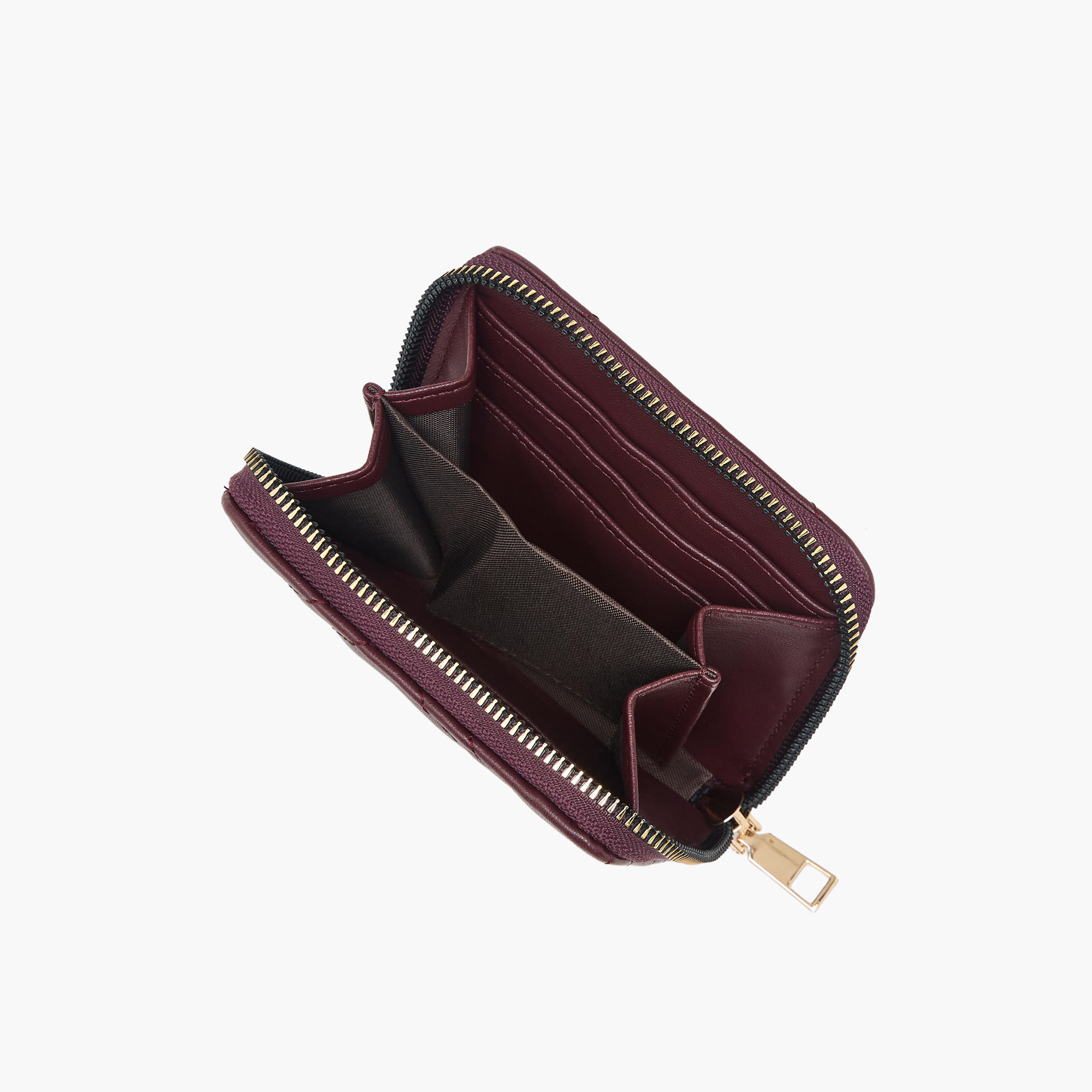Sasha Chevron Quilted Wallet with Zip Closure-women-bagsandwallets-wallets-image-5