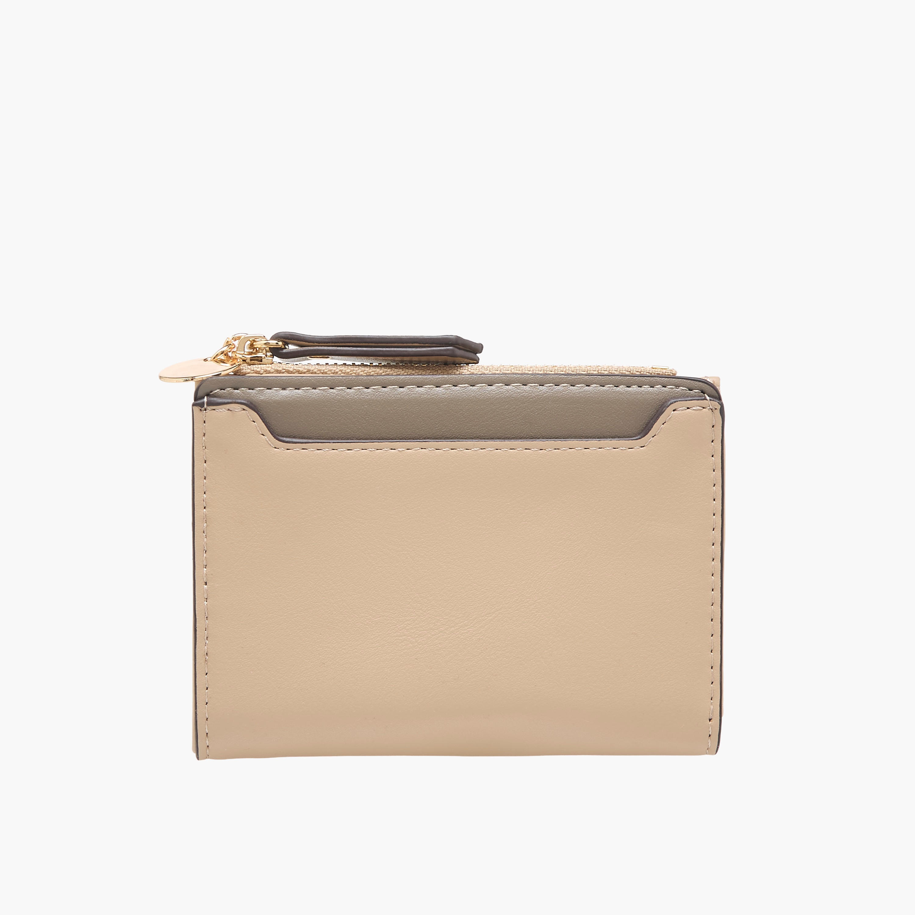 Sasha Solid Bi-Fold Wallet with Zip Closure-women-bagsandwallets-wallets-image-1