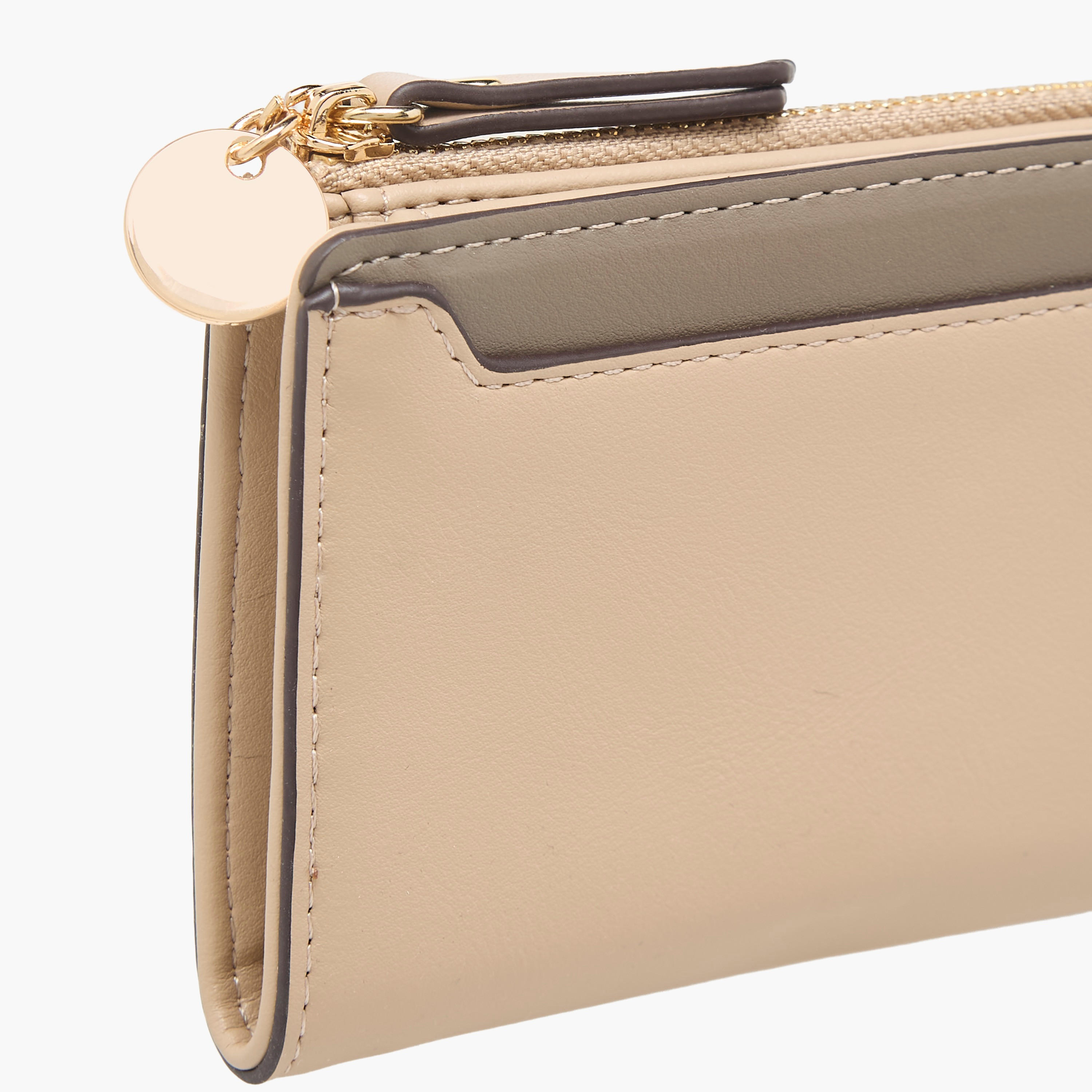 Sasha Solid Bi-Fold Wallet with Zip Closure-women-bagsandwallets-wallets-image-3