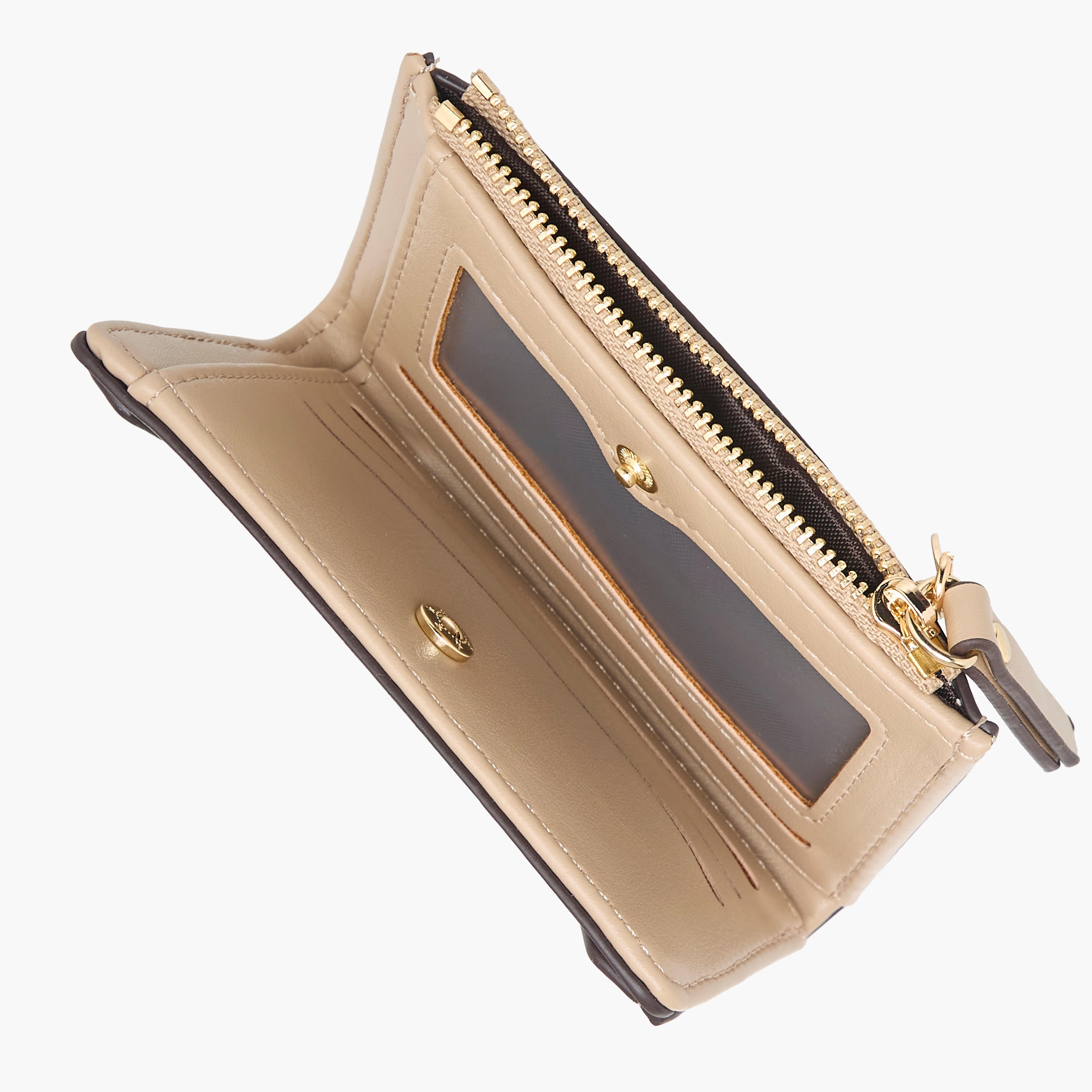 Sasha Solid Bi-Fold Wallet with Zip Closure-women-bagsandwallets-wallets-image-5