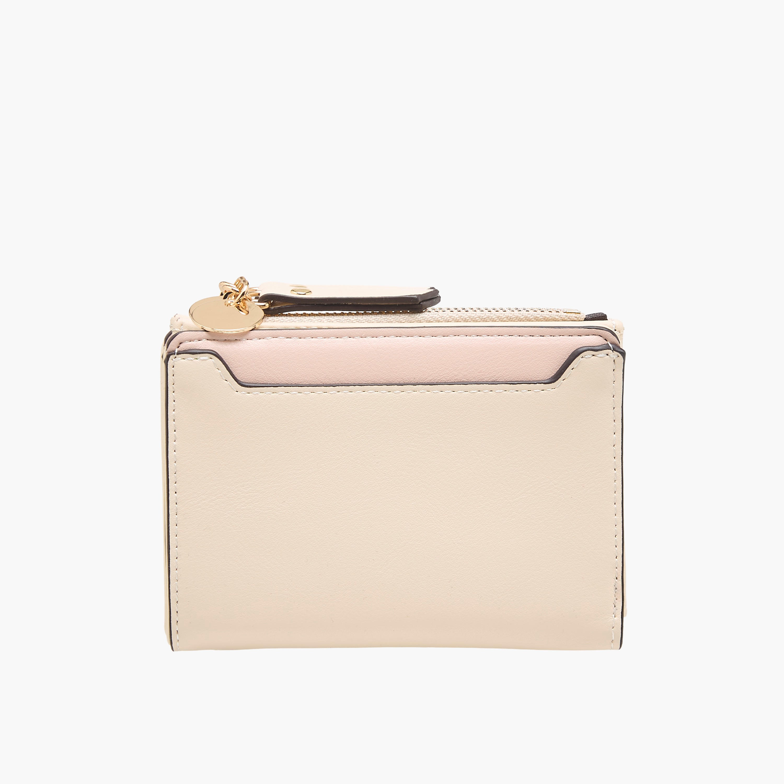 Sasha Solid Bi-Fold Wallet with Zip Closure-women-bagsandwallets-wallets-image-1