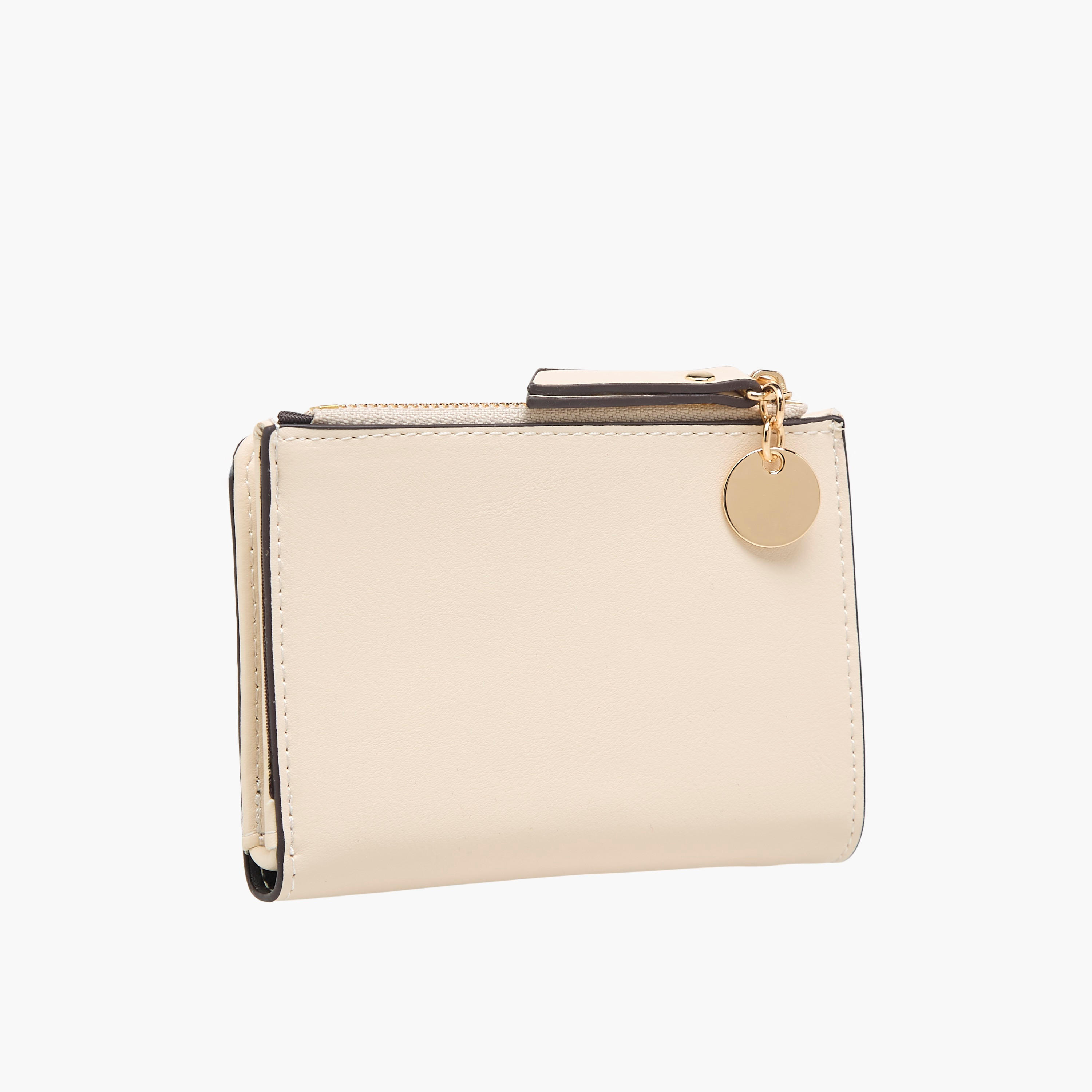 Sasha Solid Bi-Fold Wallet with Zip Closure-women-bagsandwallets-wallets-image-2