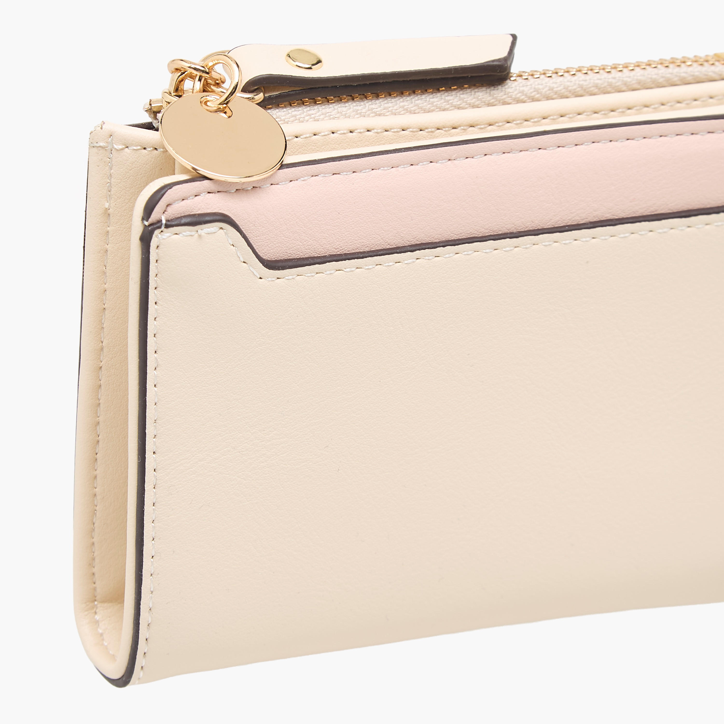 Sasha Solid Bi-Fold Wallet with Zip Closure-women-bagsandwallets-wallets-image-3