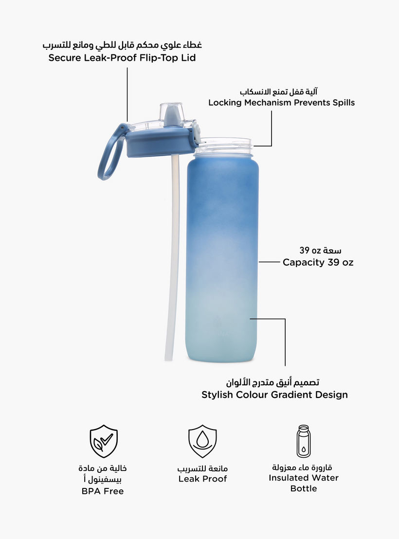 MANNA Ombre Water Bottle with Spout and Handle - 1.1 L-school-waterbottles-image-2