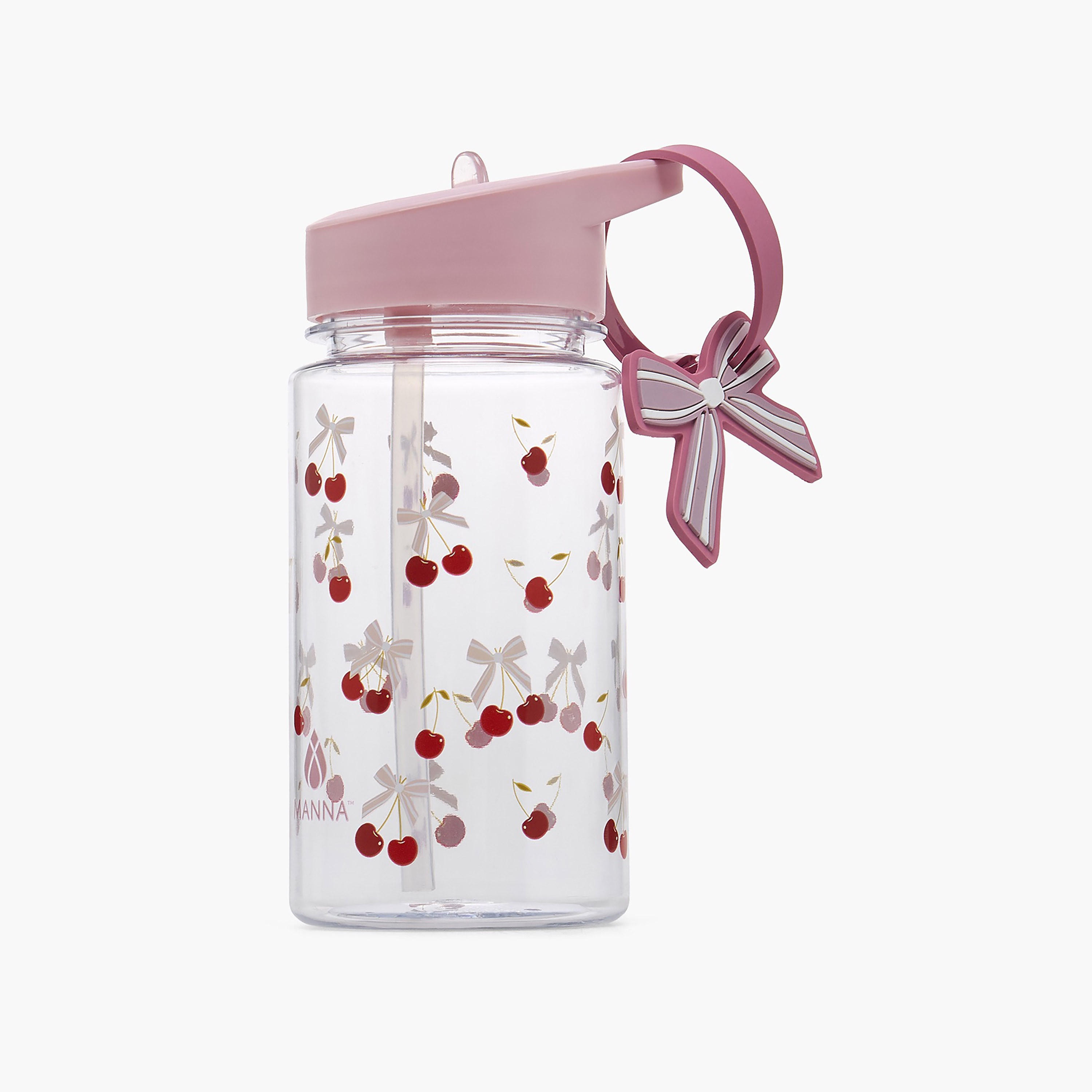 قارورة مياه بفوهة قلابة ومقبض وطبعات من مانا - 444 مل-school-waterbottles-image-1