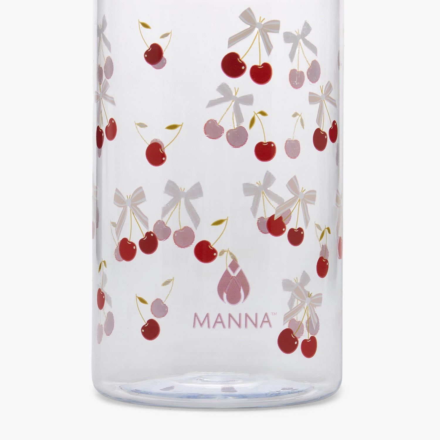 MANNA Cherry Print Water Bottle with Flip Spout and Handle - 444 ml-school-waterbottles-image-6