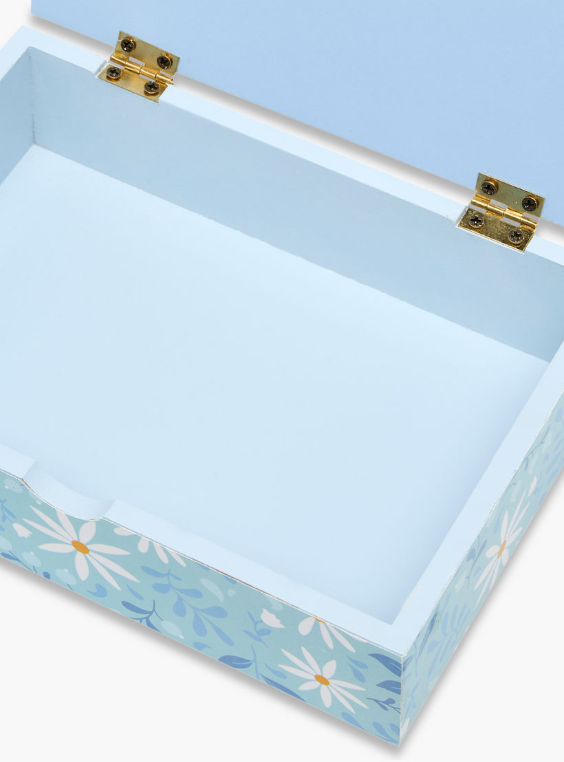 Findz 1-Compartment Jewellery Organiser with Floral Print - 17x12x6 cms-women-watchesandjewellery-jewellery-storage-image-5