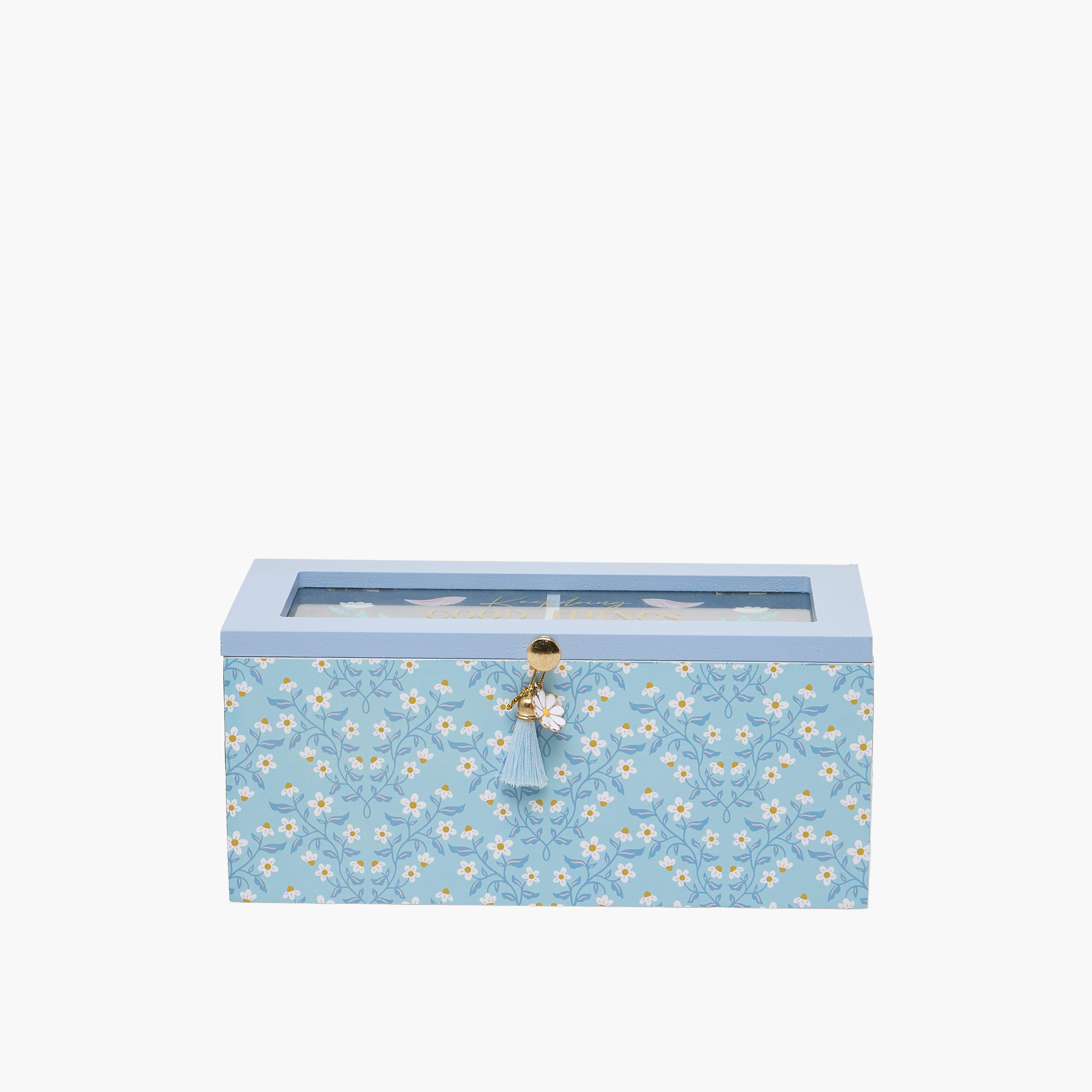 Findz Jewellery Organizer with Daisy Print - 24x10x8 cms-women-watchesandjewellery-jewellery-storage-image-1