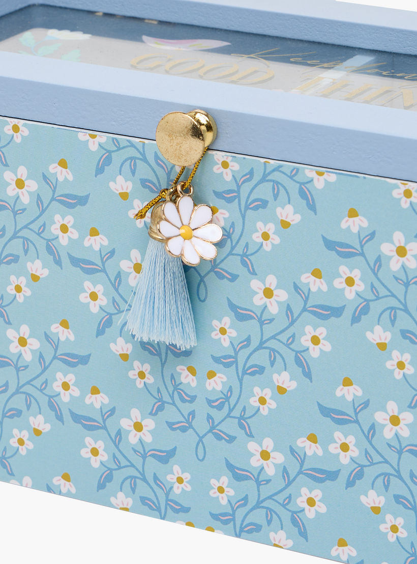 Findz Jewellery Organizer with Daisy Print - 24x10x8 cms-women-watchesandjewellery-jewellery-storage-image-4