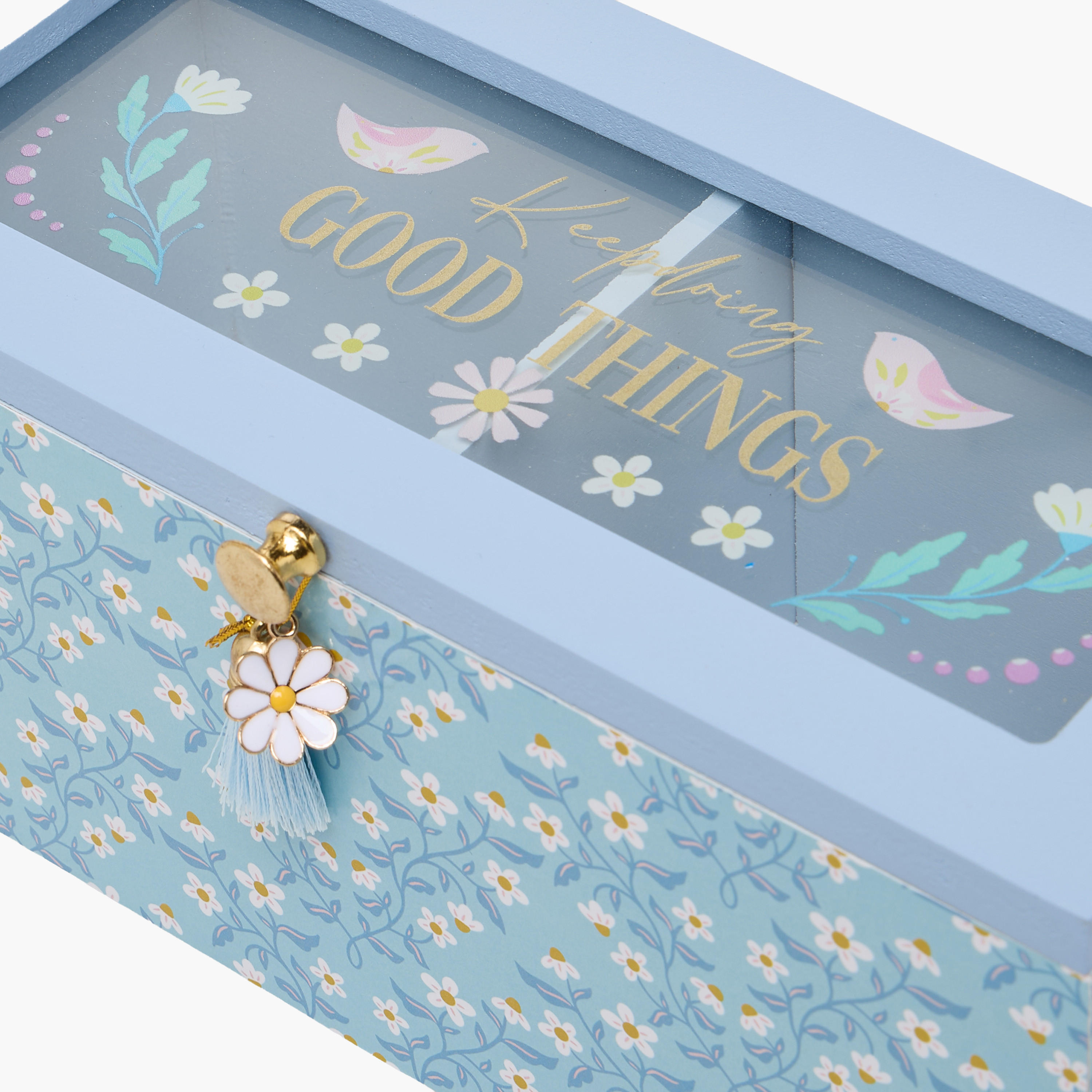 Findz Jewellery Organizer with Daisy Print - 24x10x8 cms-women-watchesandjewellery-jewellery-storage-image-5