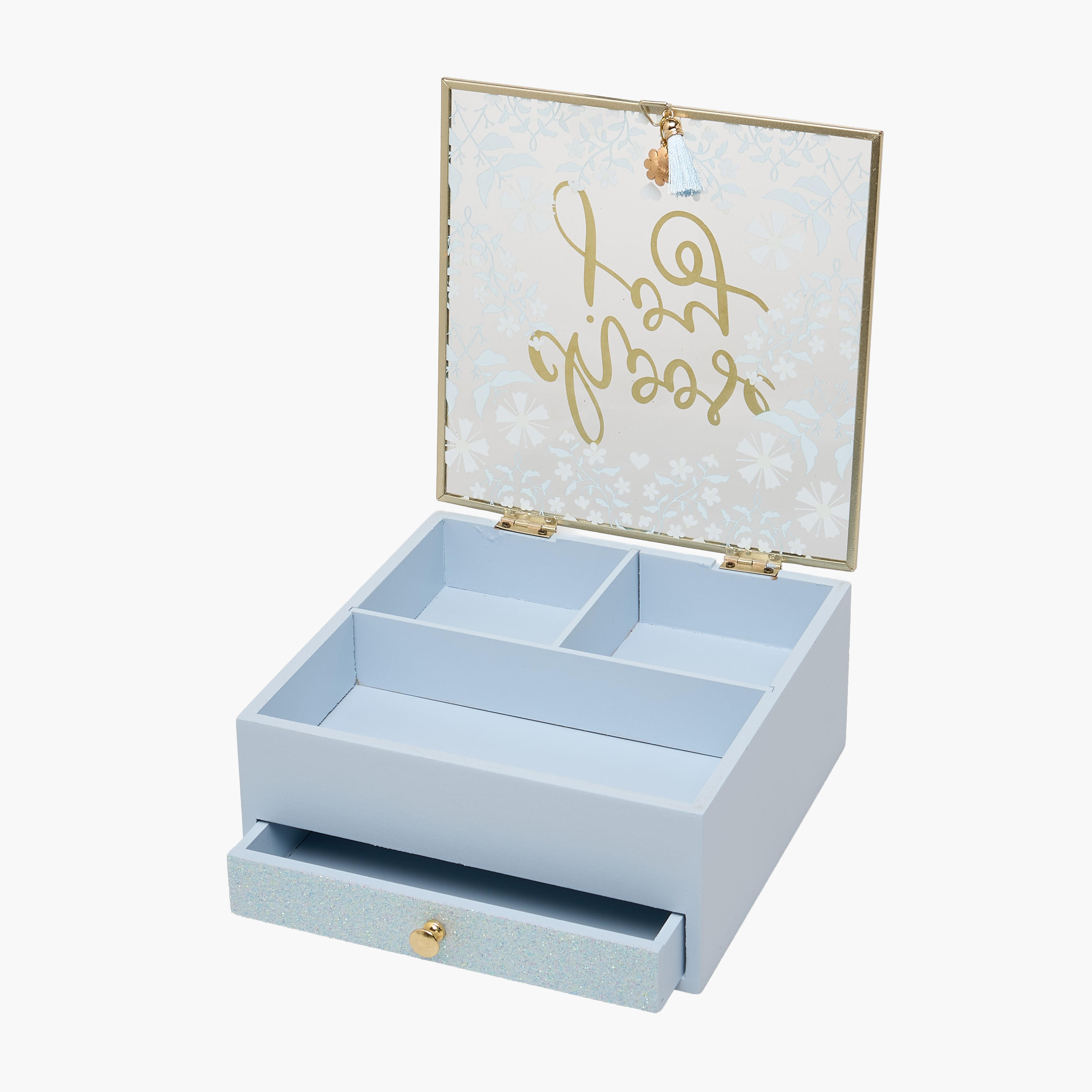 Findz Jewellery Box with Daisy Print - 18x18x8 cms-women-watchesandjewellery-jewellery-storage-image-6