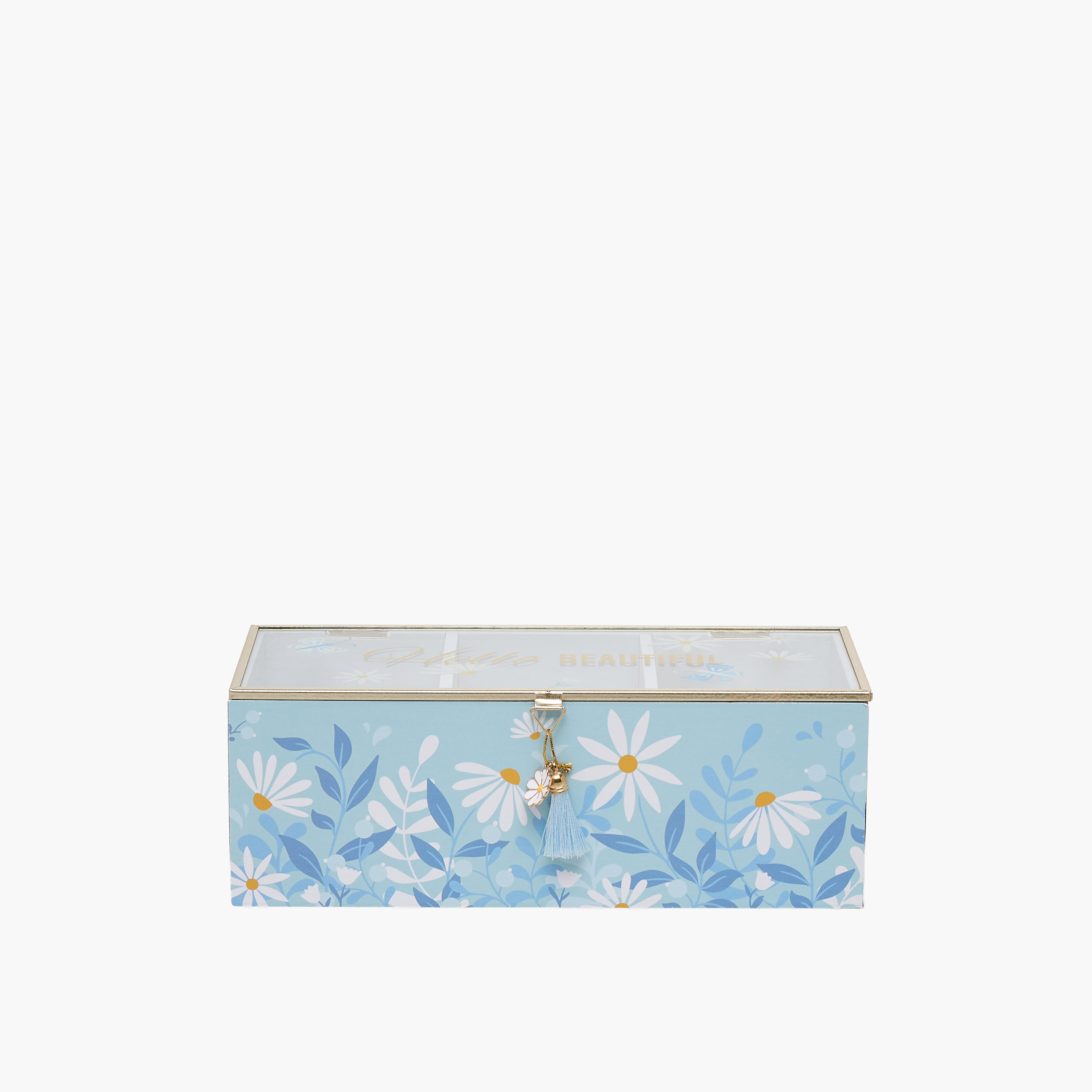 Findz Jewellery Organizer with Daisy Print - 22x10x10 cms-women-watchesandjewellery-jewellery-storage-image-1
