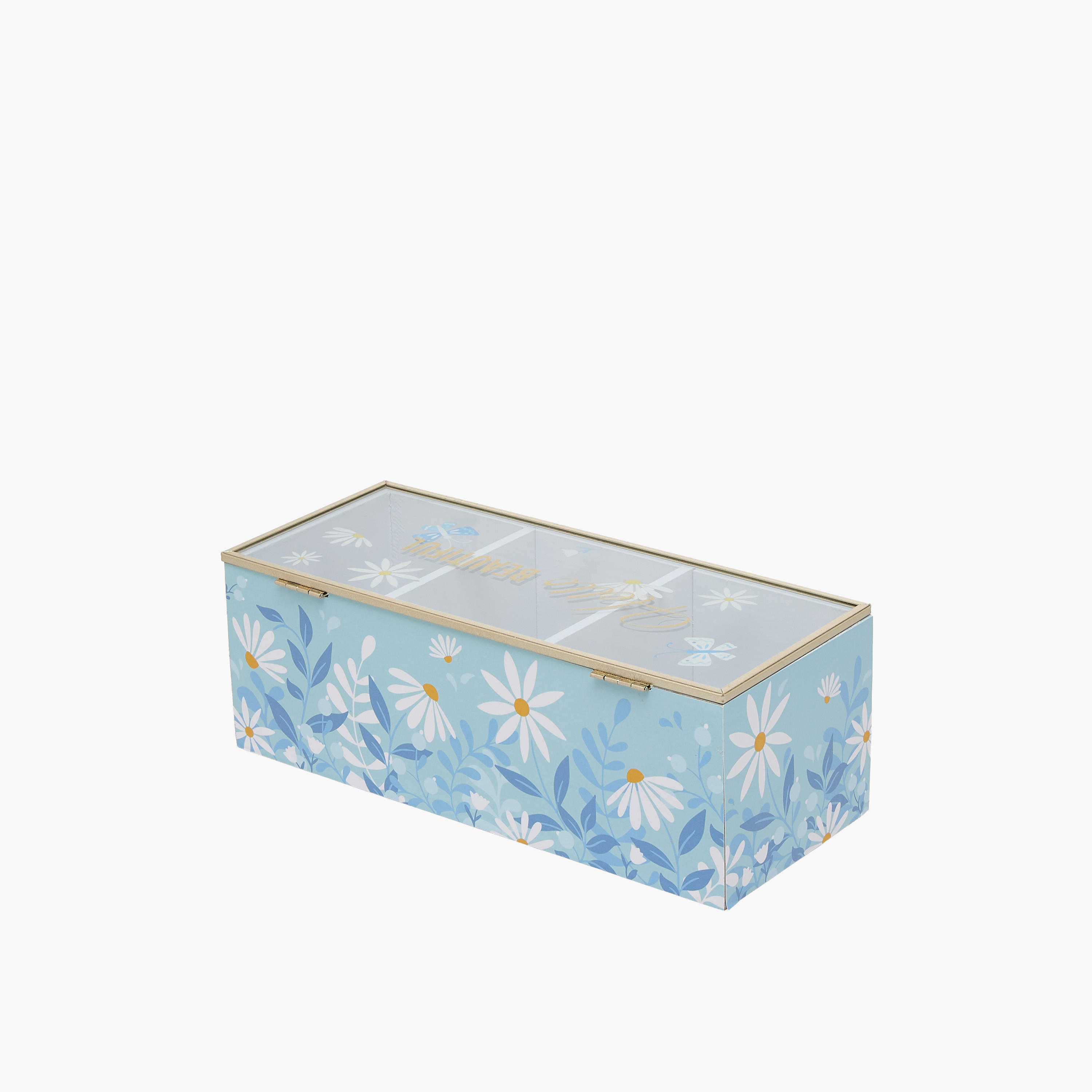 Findz Jewellery Organizer with Daisy Print - 22x10x10 cms-women-watchesandjewellery-jewellery-storage-image-3