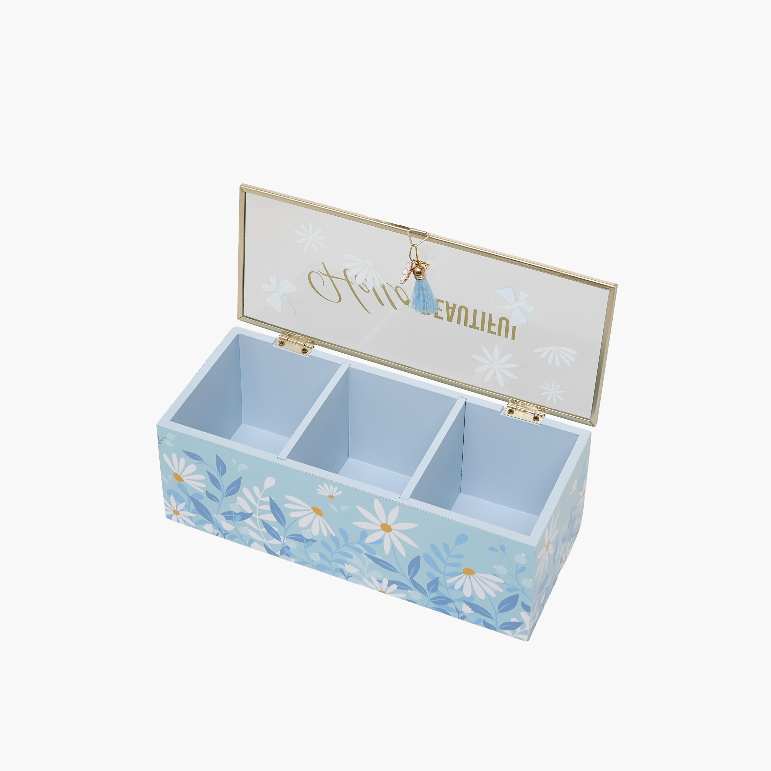 Findz Jewellery Organizer with Daisy Print - 22x10x10 cms-women-watchesandjewellery-jewellery-storage-image-6