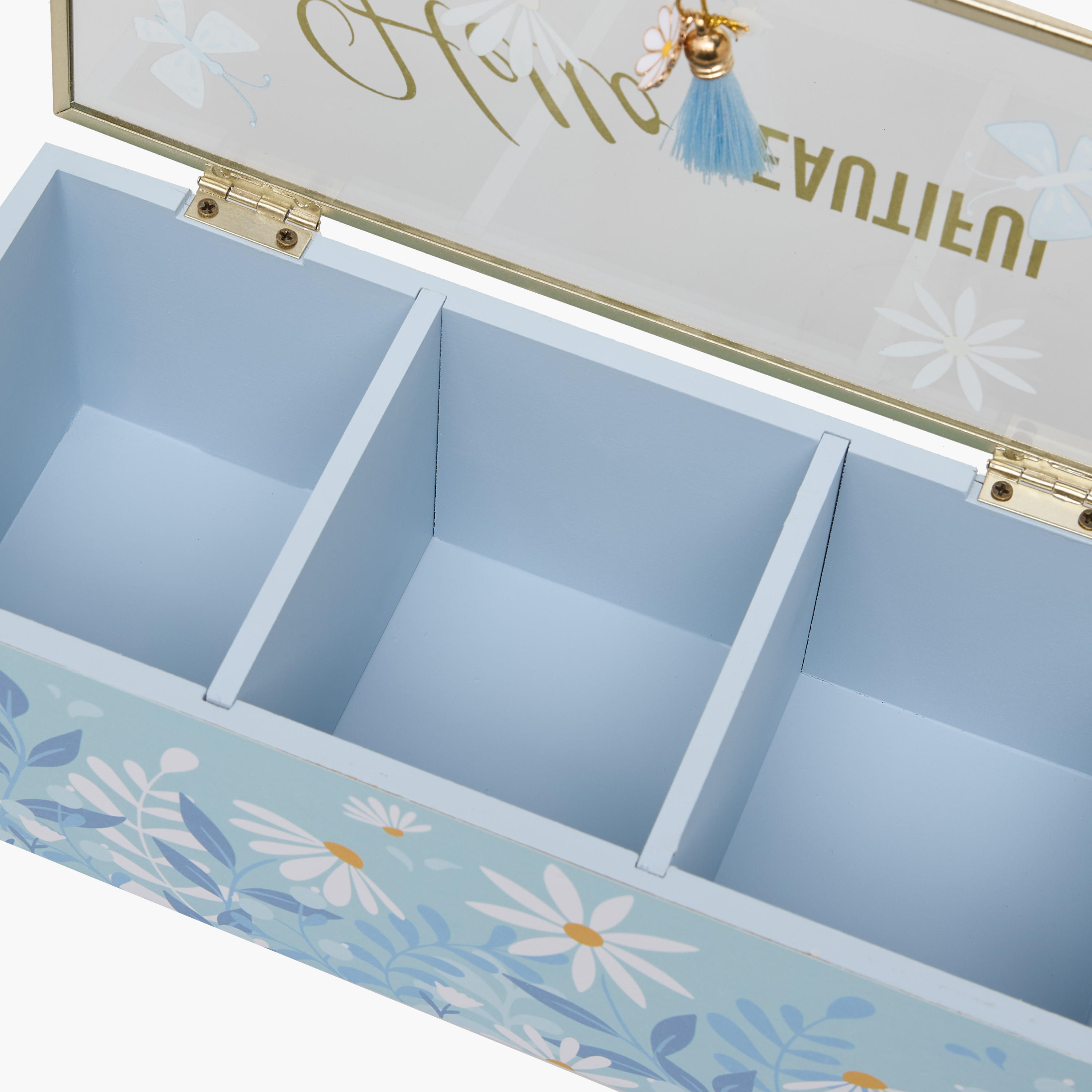 Findz Jewellery Organizer with Daisy Print - 22x10x10 cms-women-watchesandjewellery-jewellery-storage-image-7
