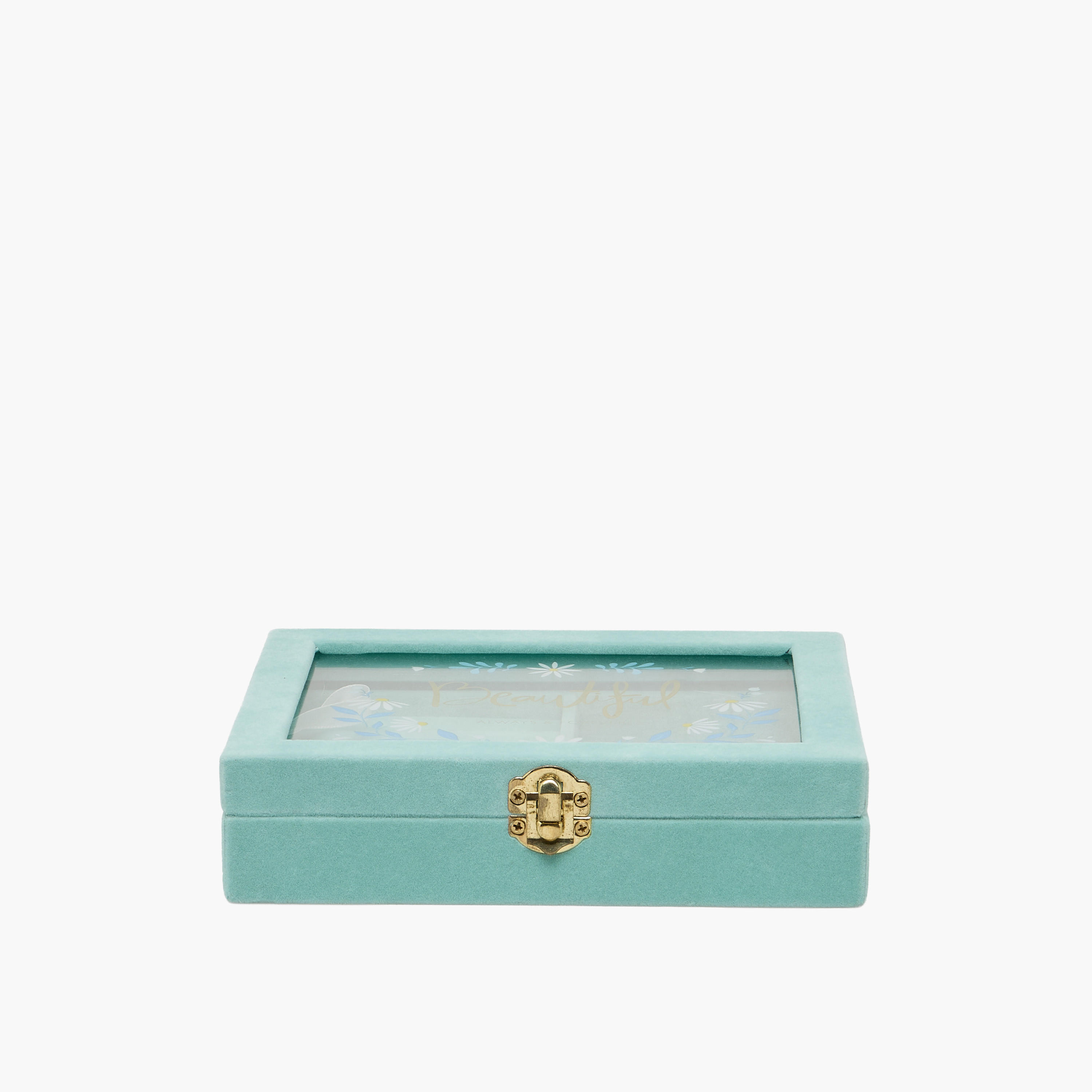 Findz Jewellery Organizer Daisy Print with Clasp Closure - 20x15x5 cms-women-watchesandjewellery-jewellery-storage-image-1
