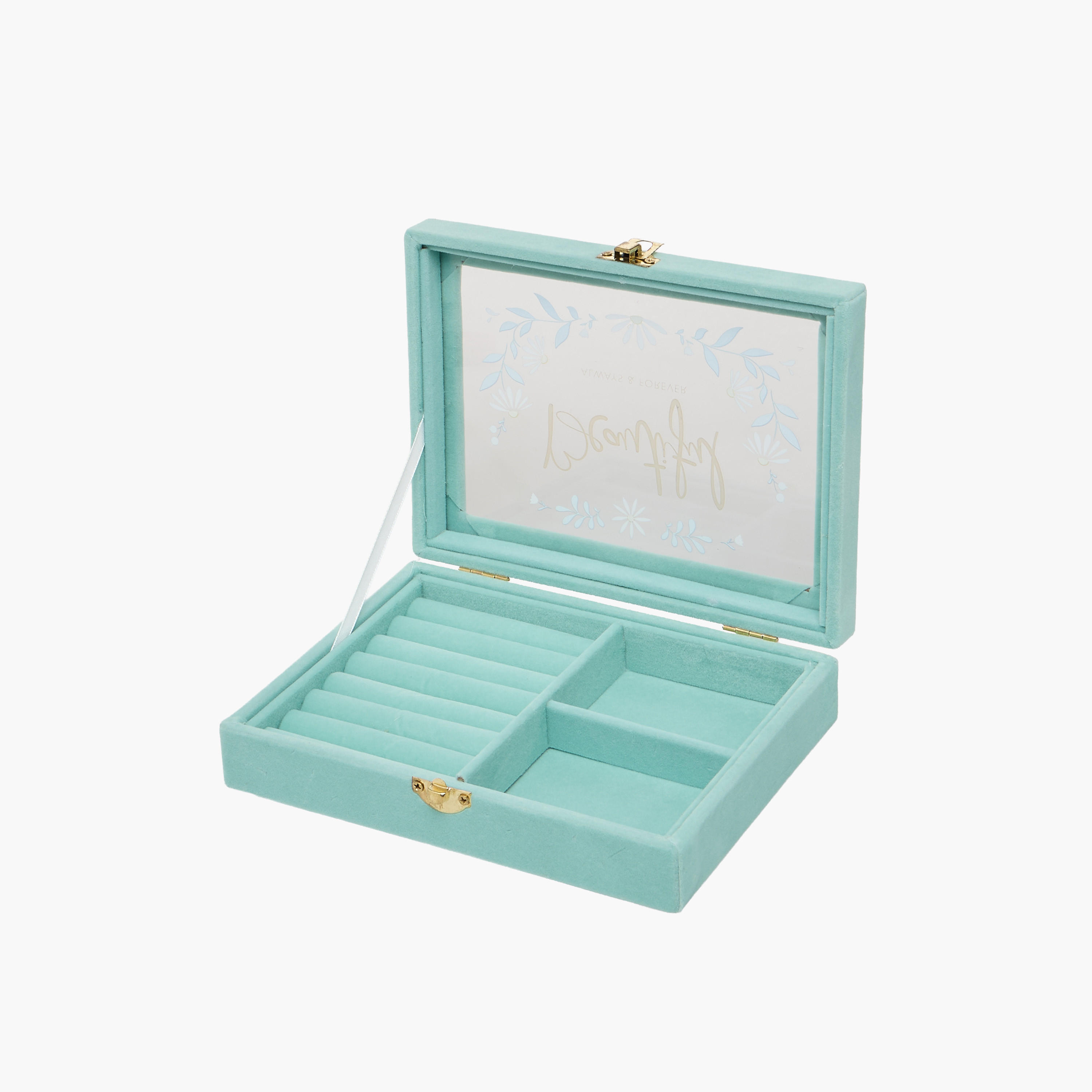 Findz Jewellery Organizer Daisy Print with Clasp Closure - 20x15x5 cms-women-watchesandjewellery-jewellery-storage-image-6