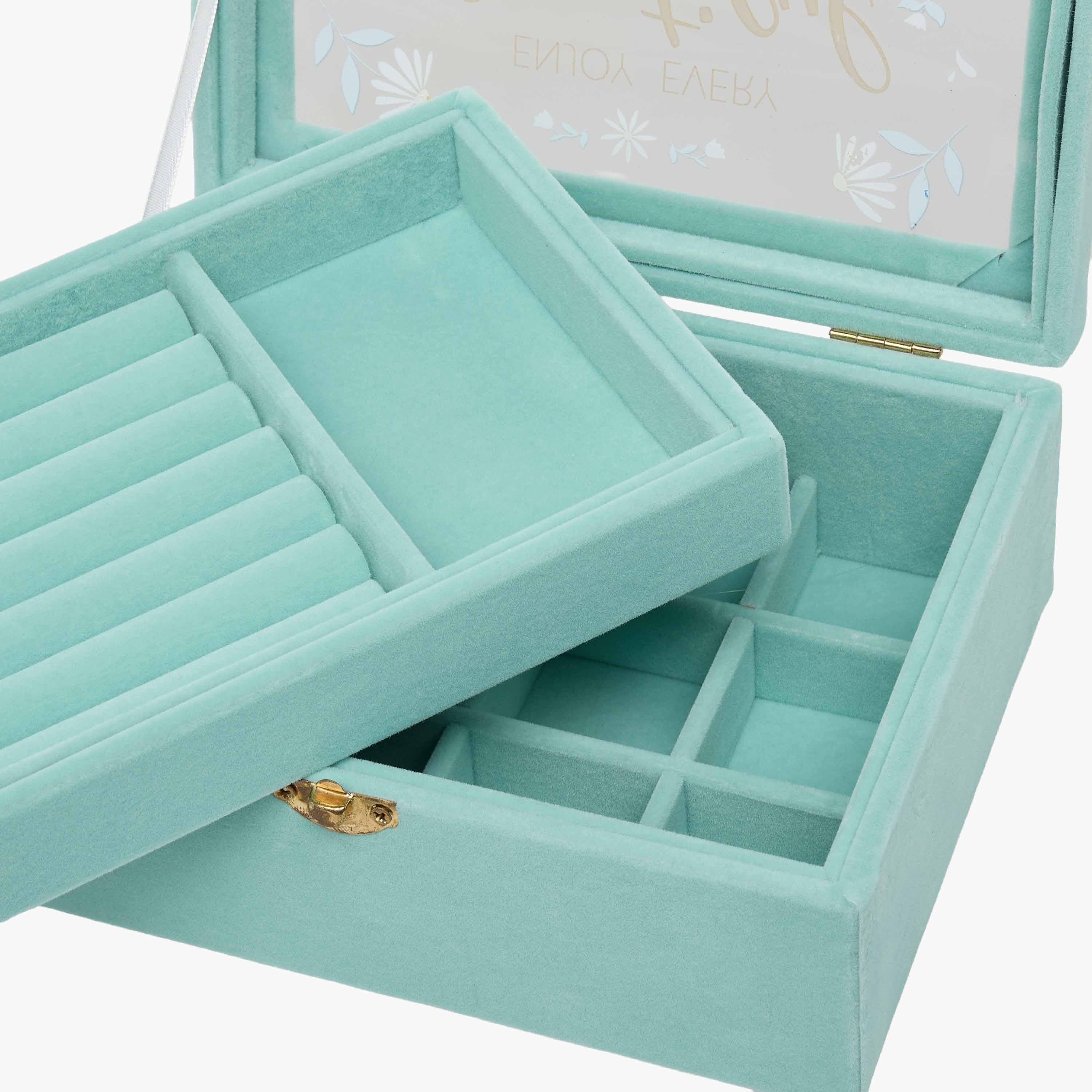 Findz Jewellery Organizer with Floral Print - 21x15x8 cms-women-watchesandjewellery-jewellery-storage-image-6