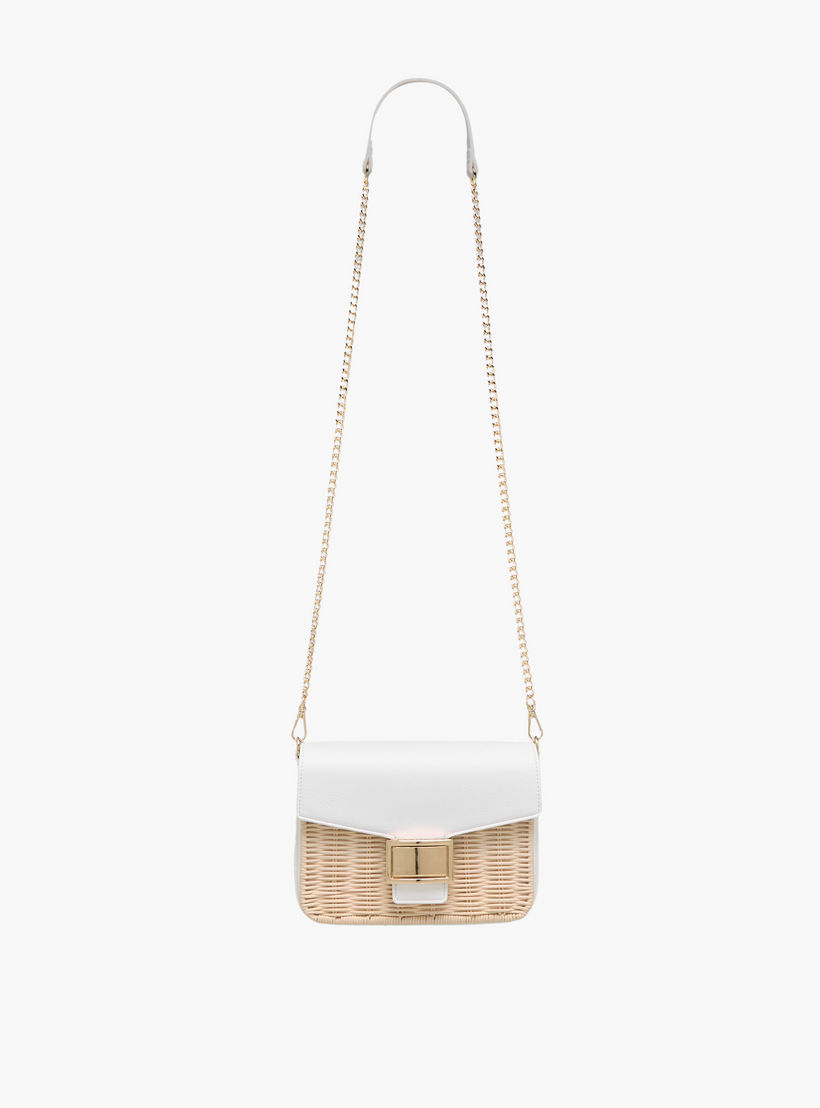 شنطة كروس بودي بملمس مموج بارز وحزام سلسلة من ساشا-women-bagsandwallets-handbags-image-3