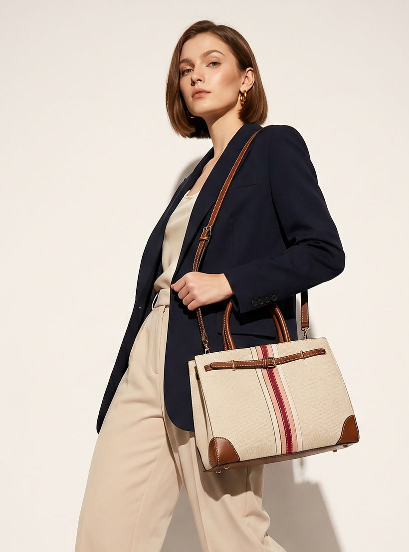 شنطة توتي بارزة الملمس بسحاب إغلاق من ساشا-women-bagsandwallets-handbags-image-2