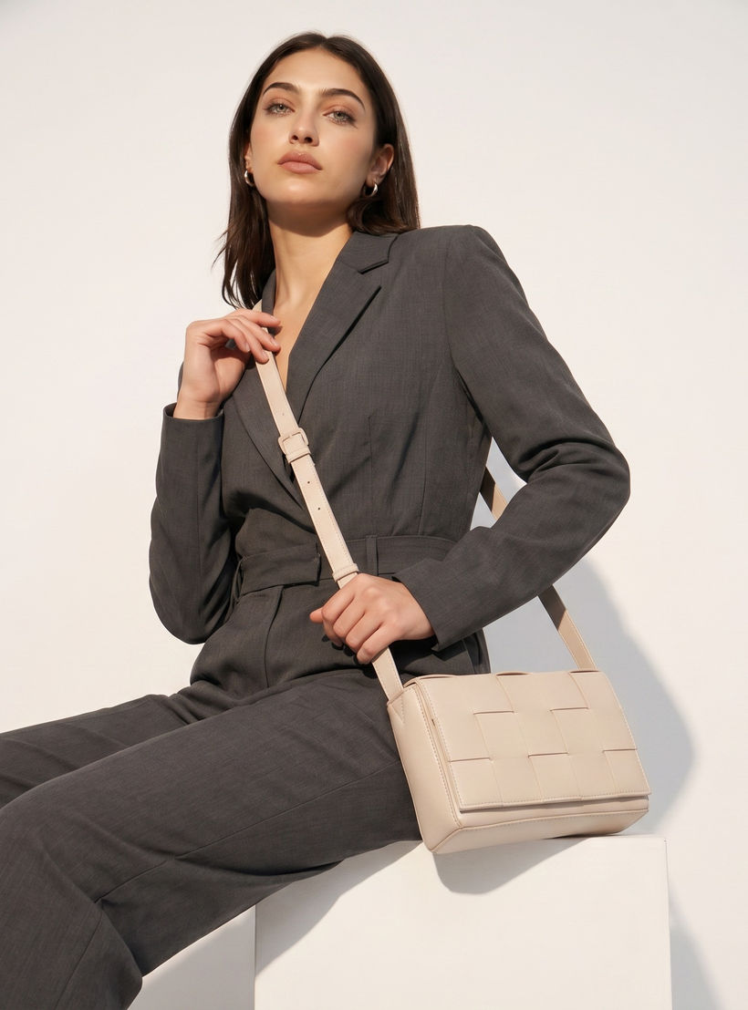 شنطة كروس بودي بارزة الملمس بحزام قابل للتعديل من ساشا-women-bagsandwallets-handbags-image-8
