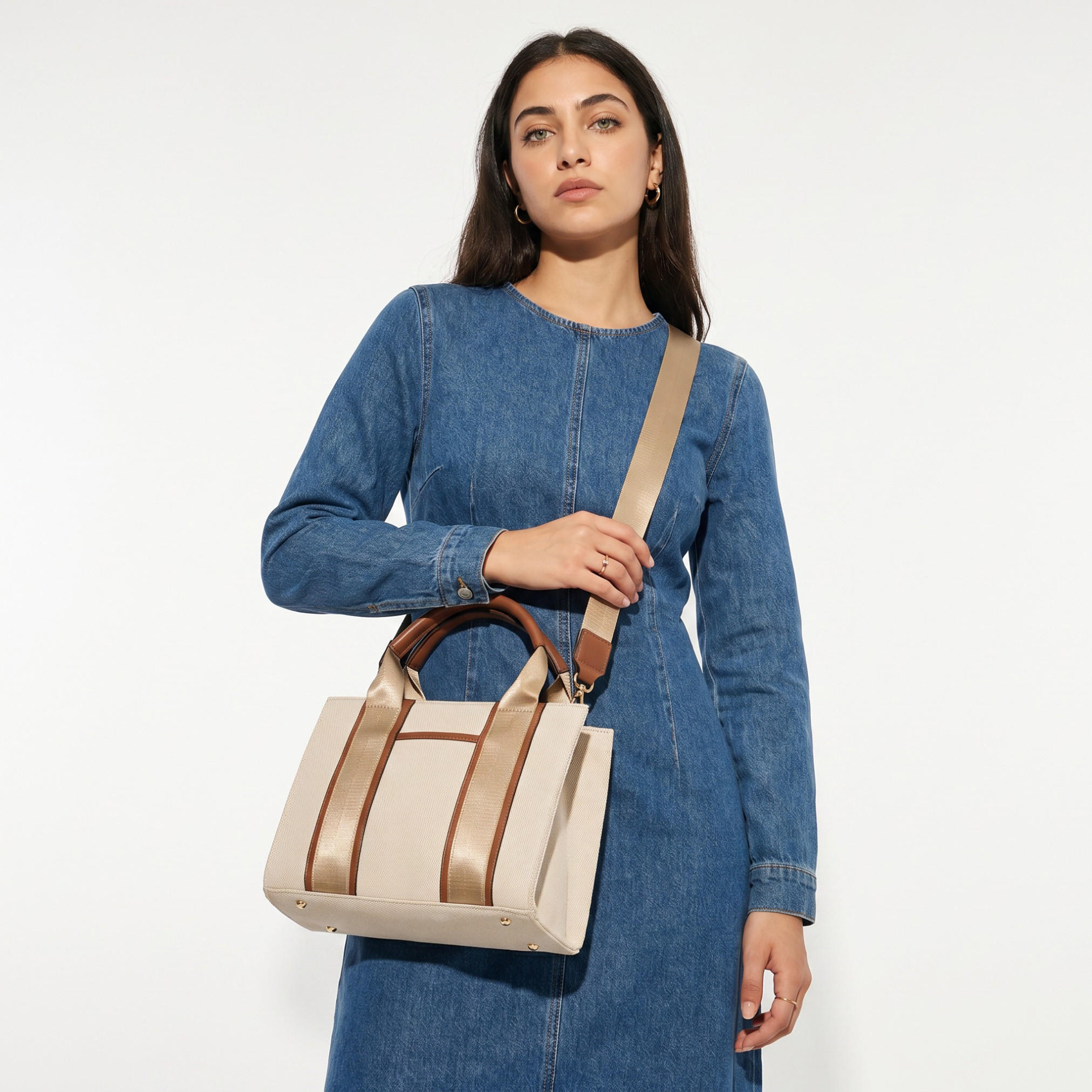 Sasha Textured Tote Bag with Detachable Strap-women-bagsandwallets-handbags-image-2
