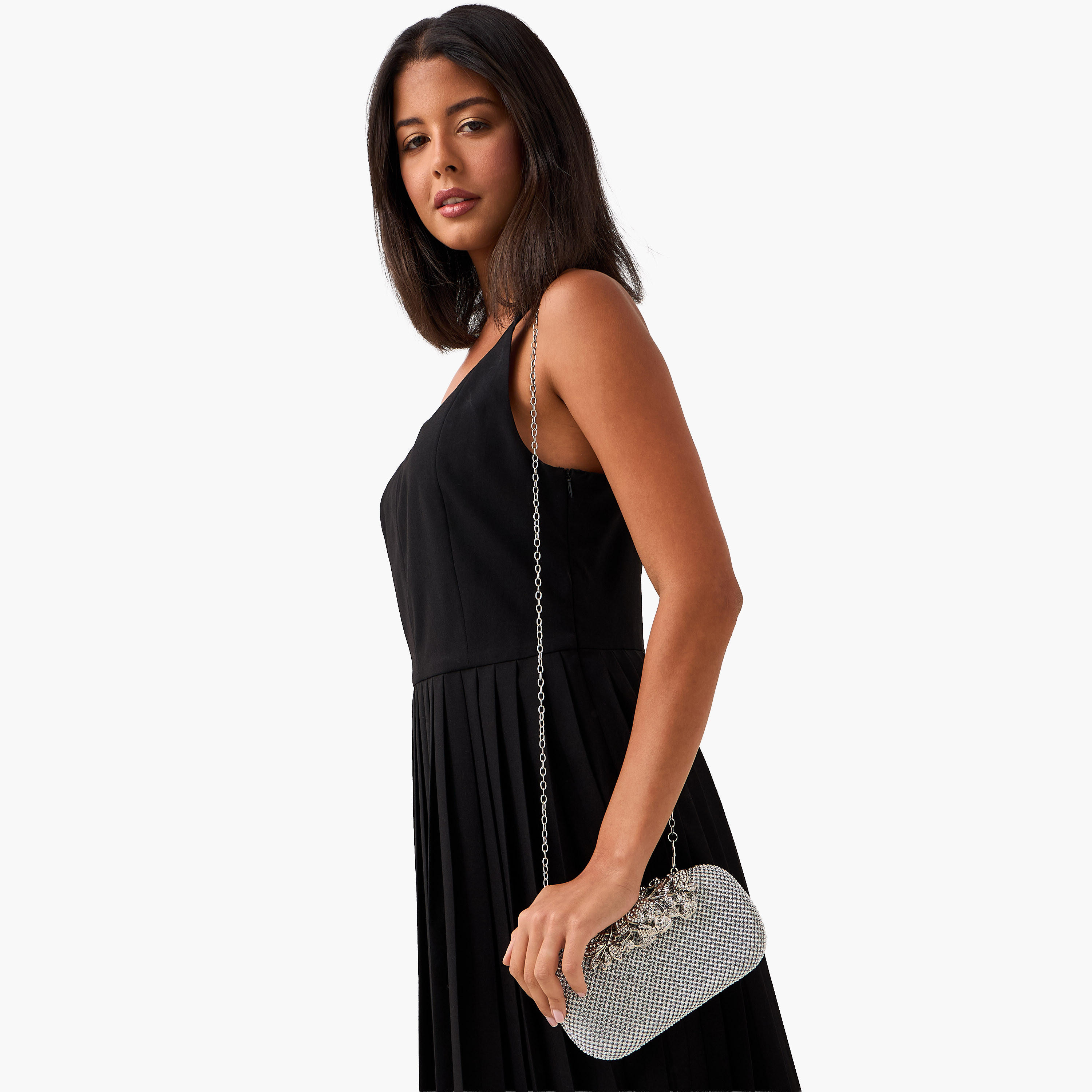 Sasha Embellished Clutch with Detachable Chain Strap-women-bagsandwallets-handbags-image-2