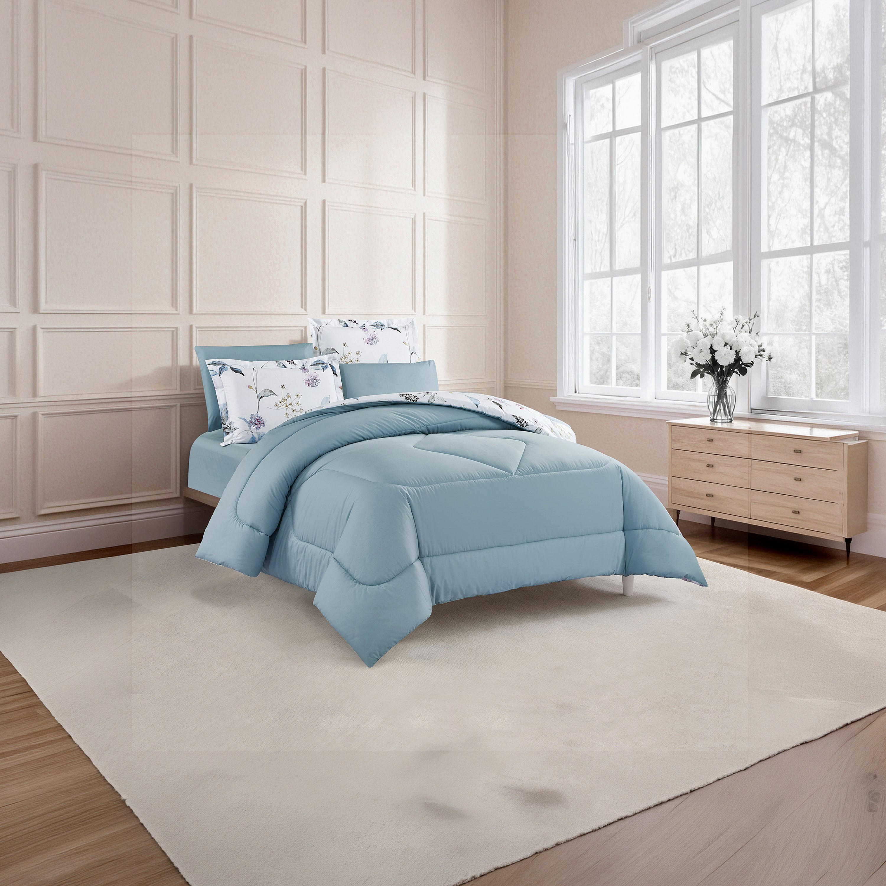 Unique Home All Season 100% Cotton Comforter Set 6 pcs Super King Size - 240x260 cms-household-bedding-comfortersandbedspreads-comforters-image-3