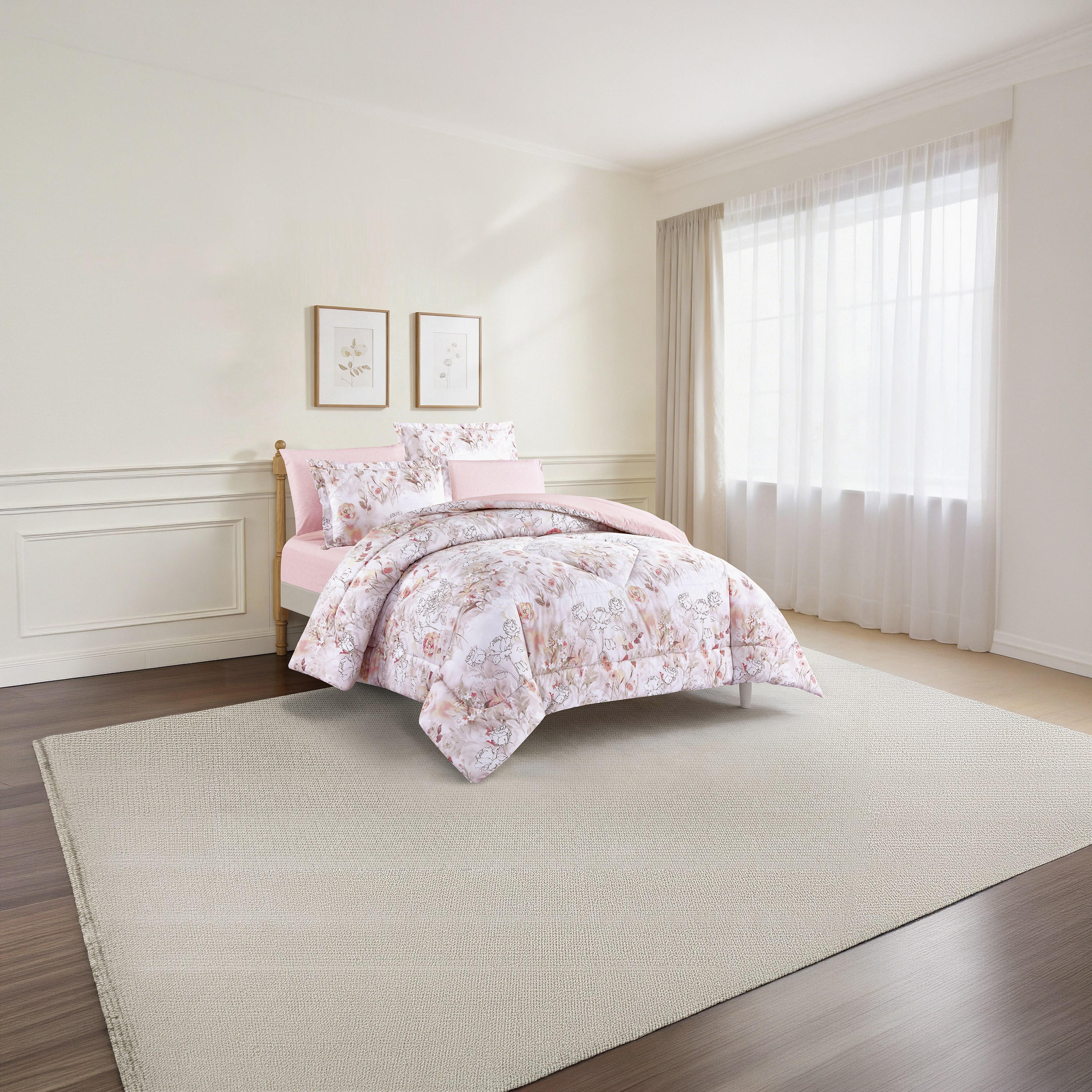 Unique Home All Season 100% Cotton Comforter Set 4 pcs Twin Size - 170x230 cms-household-bedding-comfortersandbedspreads-comforters-image-1